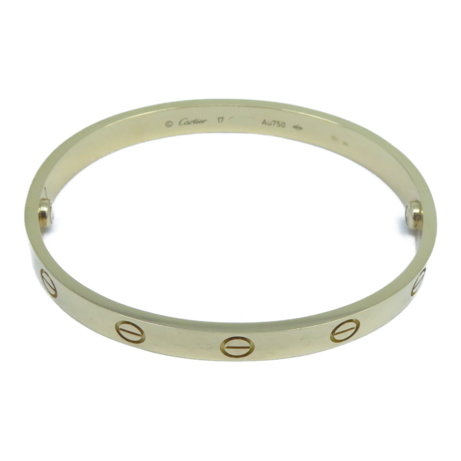 CARTIER 18K玫瑰金Love Bracelet手鐲Cartier#17