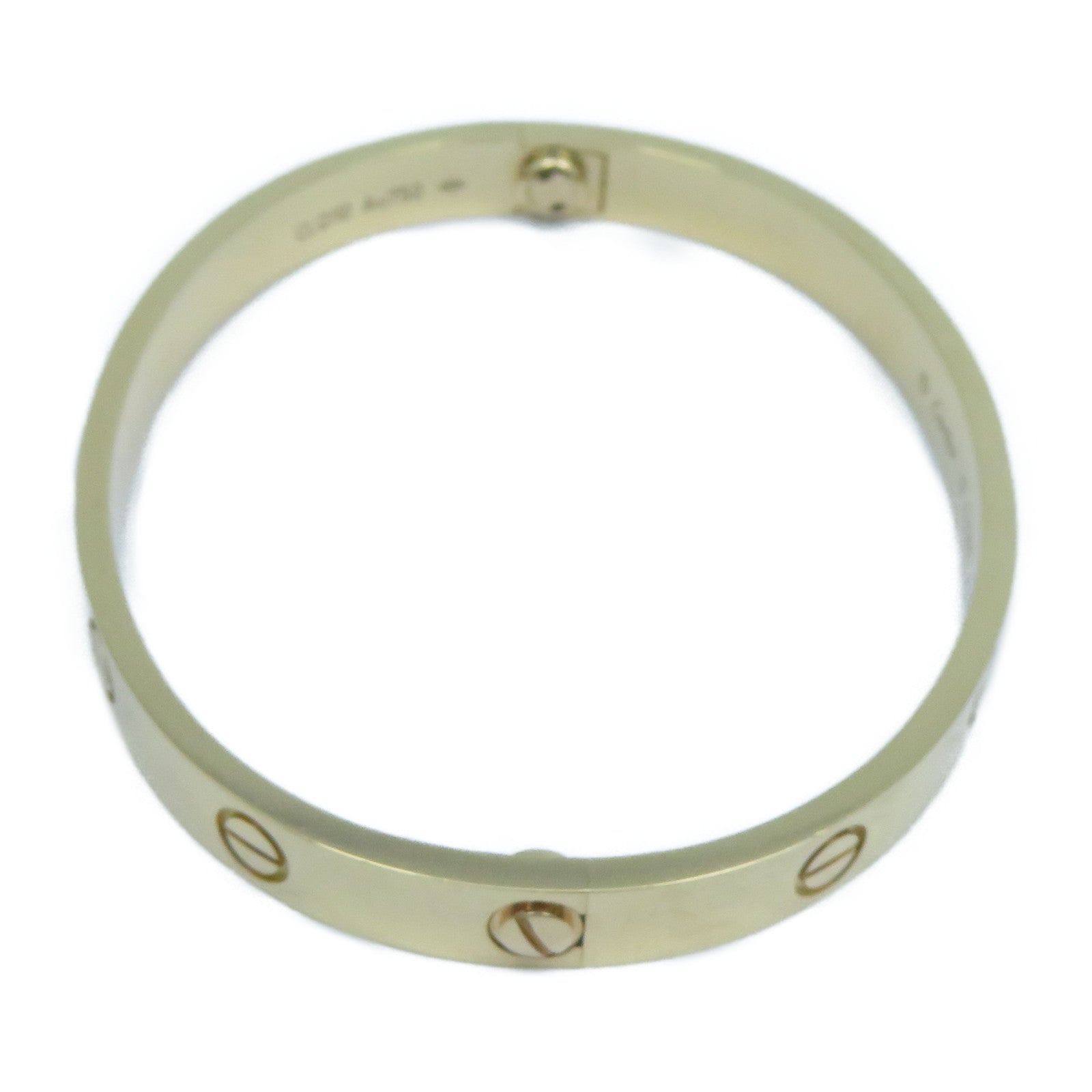 CARTIER 18K玫瑰金Love Bracelet手鐲Cartier#17