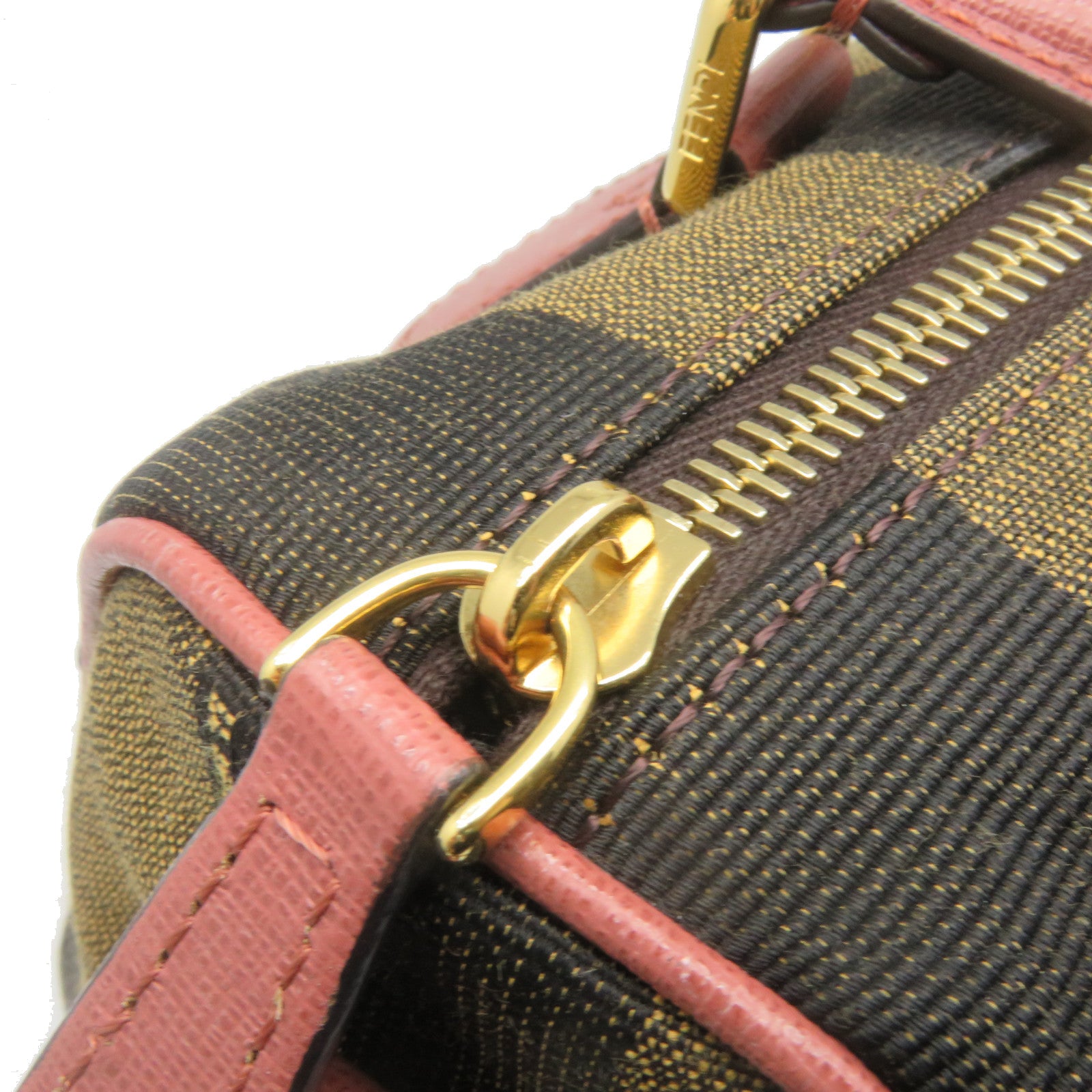 FENDI 帆布2Way Shoulder Bag手挽肩背两用袋啡色
