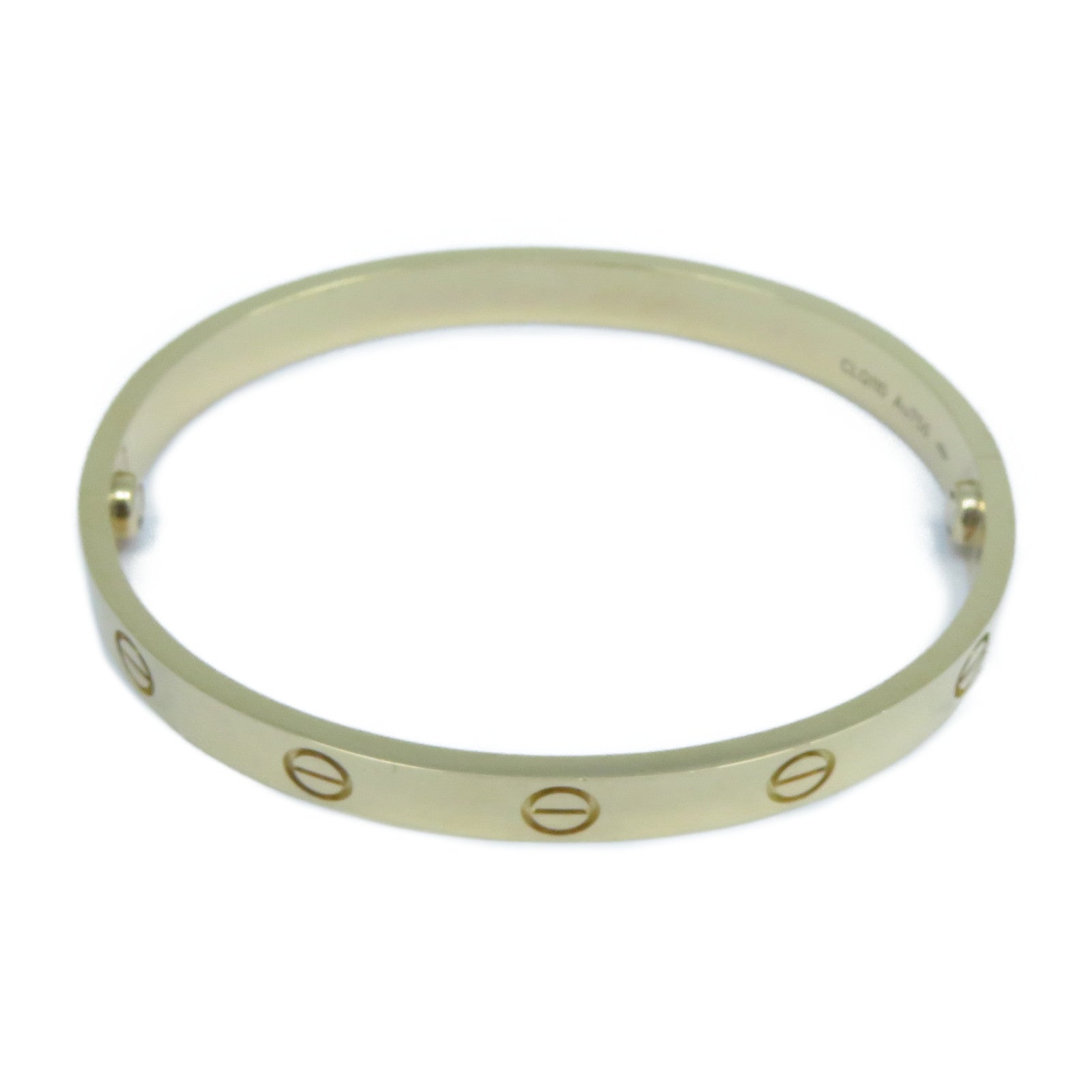 CARTIER 18K玫瑰金Love Bracelet手鐲Cartier#17