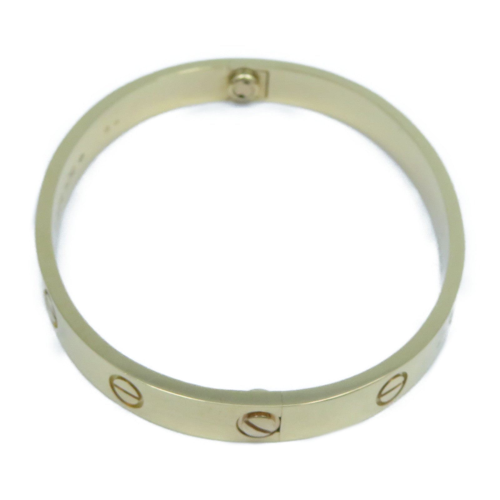 CARTIER 18K玫瑰金Love Bracelet手鐲Cartier#17