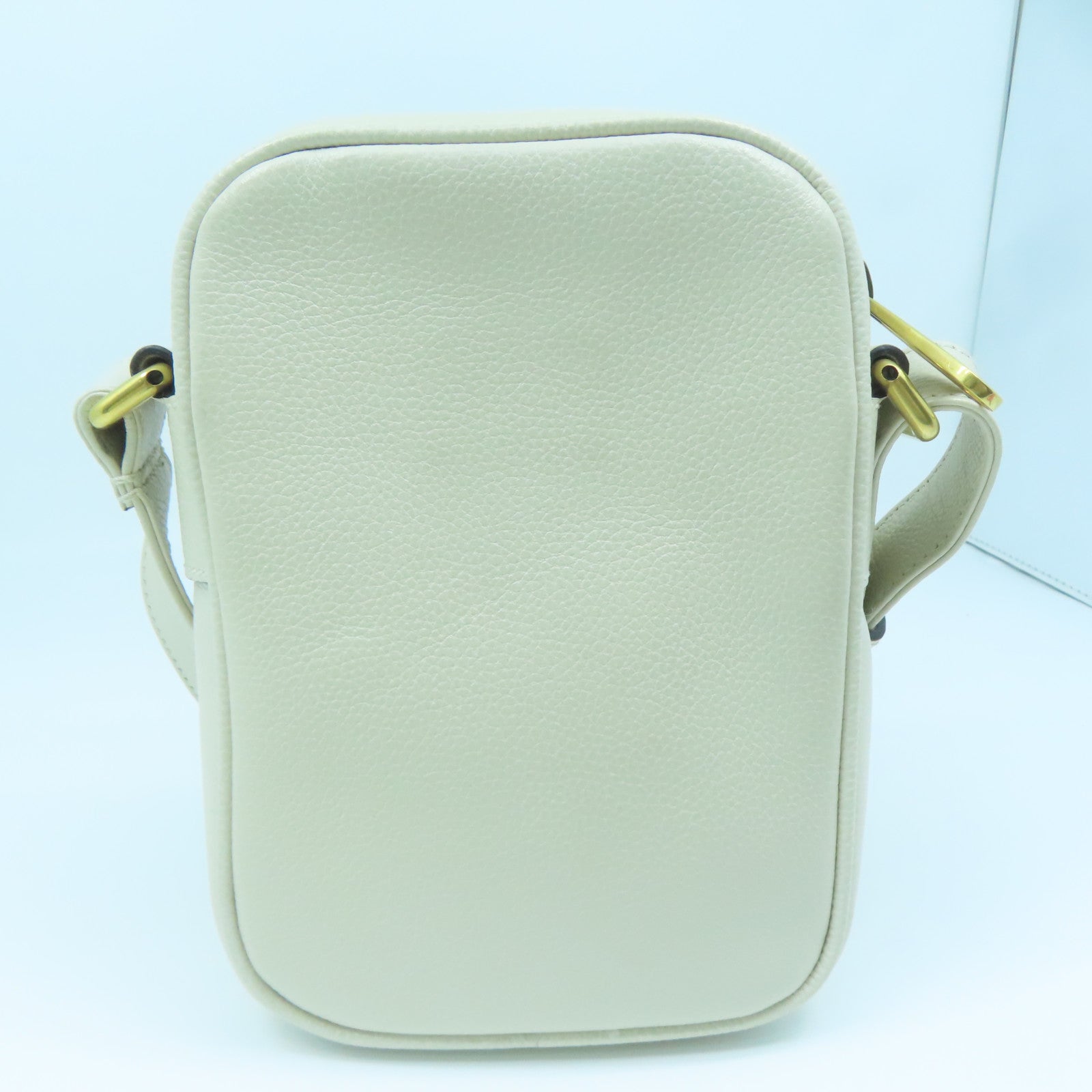 GUCCI 牛皮皮革Shoulder Bag金扣肩背袋白色