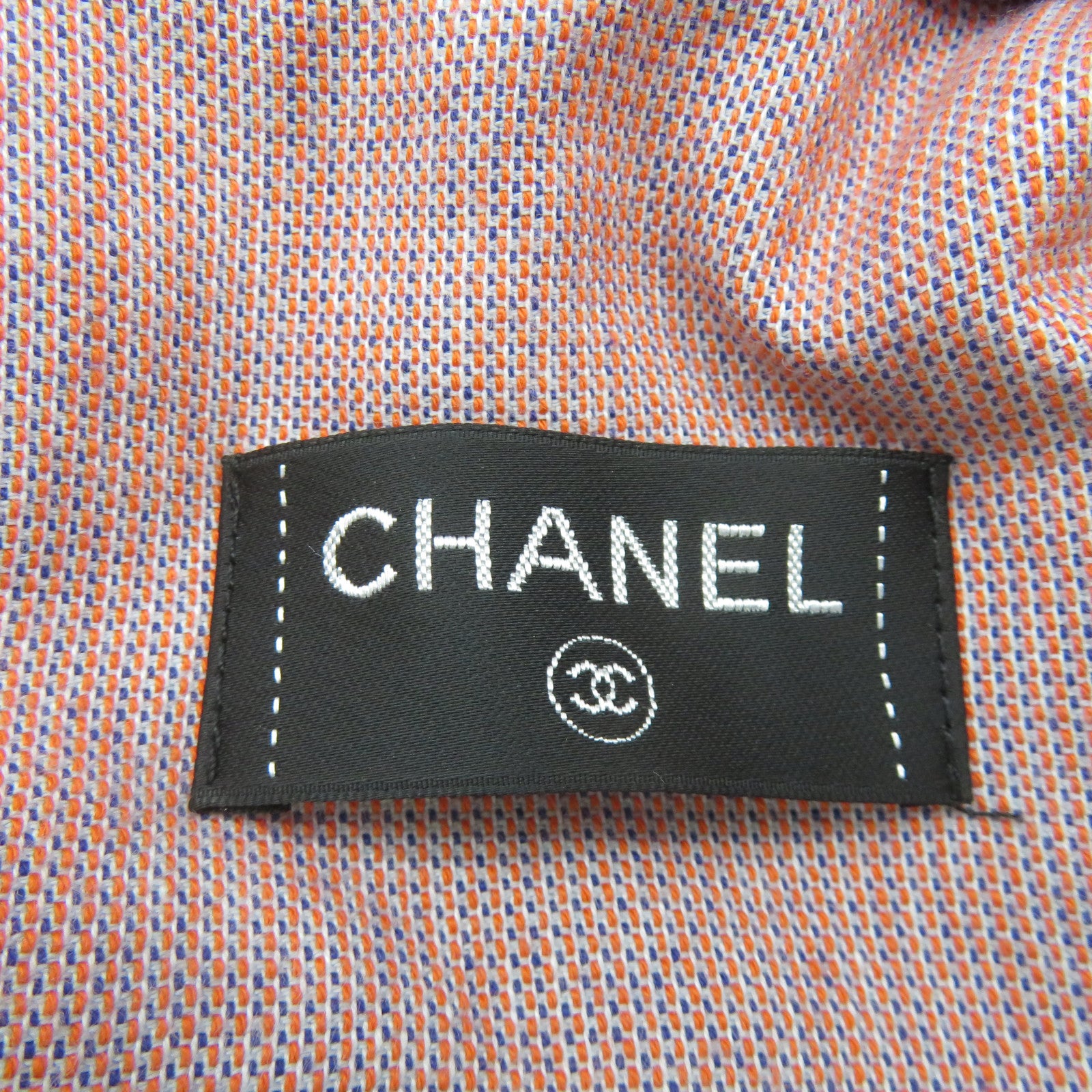 CHANEL 【激減優惠】棉布毛巾Towel Backpack背包寶藍色/橙色
