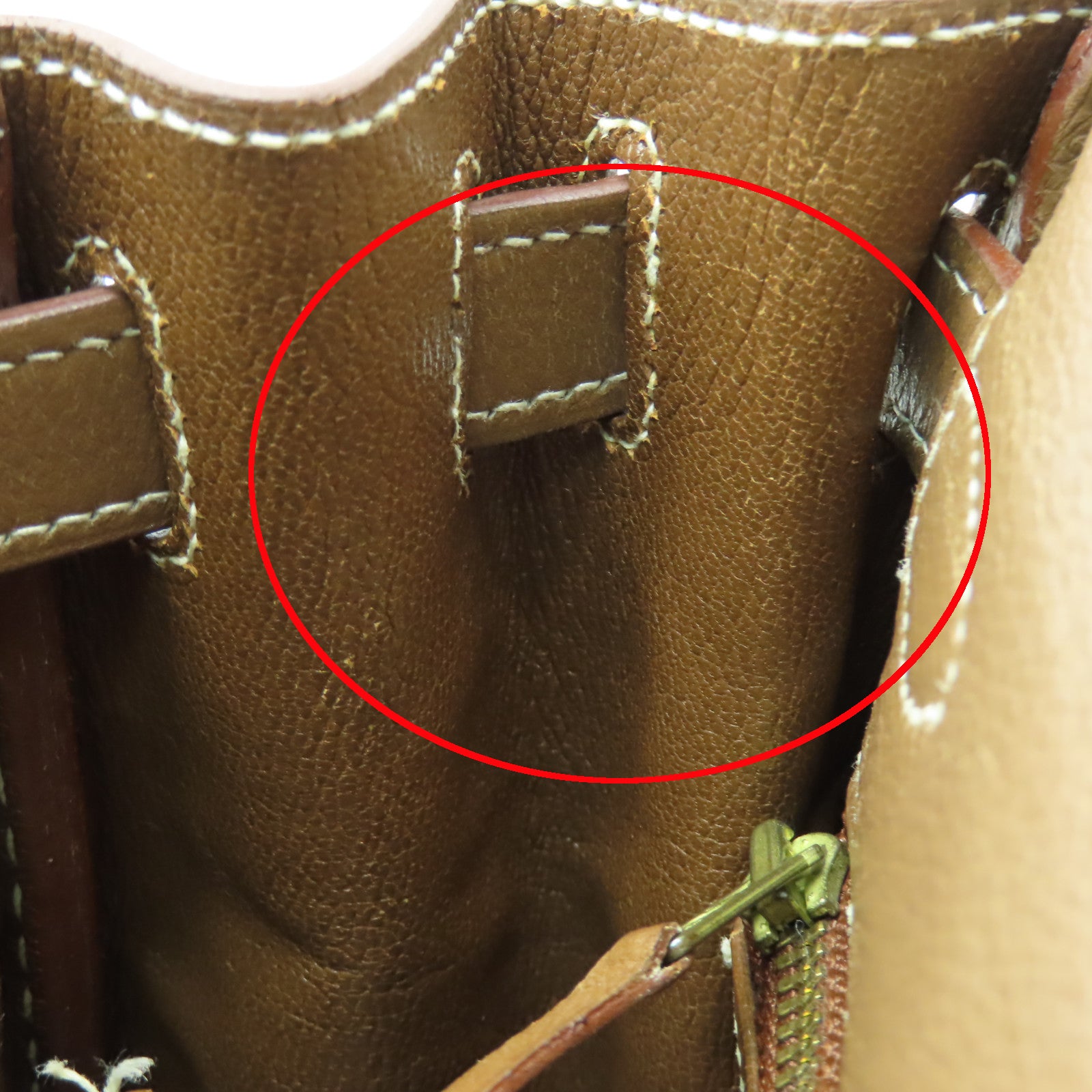HERMES Evercolor皮革Kelly 28金扣手挽肩背兩用袋棕色
