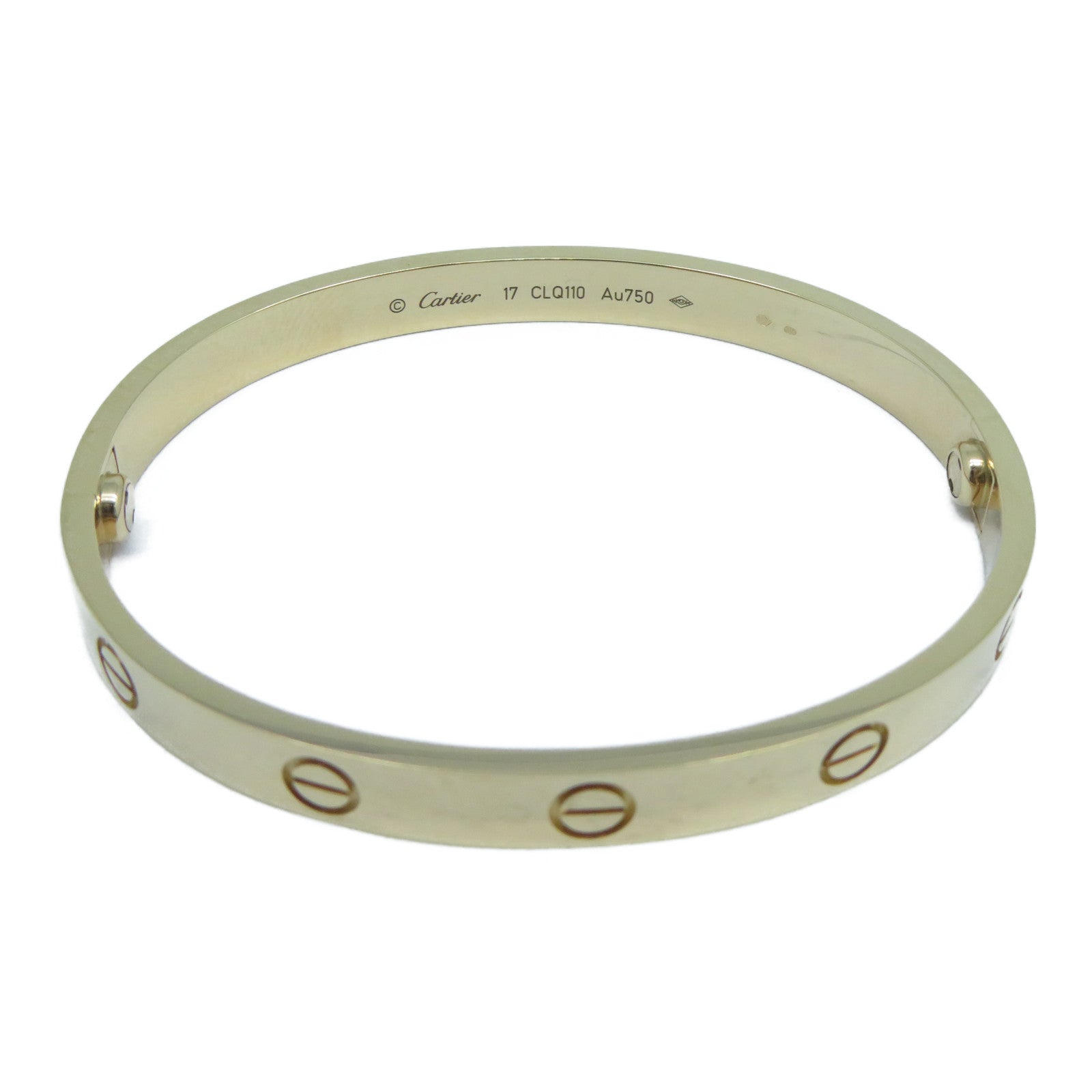 CARTIER 18K玫瑰金Love Bracelet手鐲Cartier#17