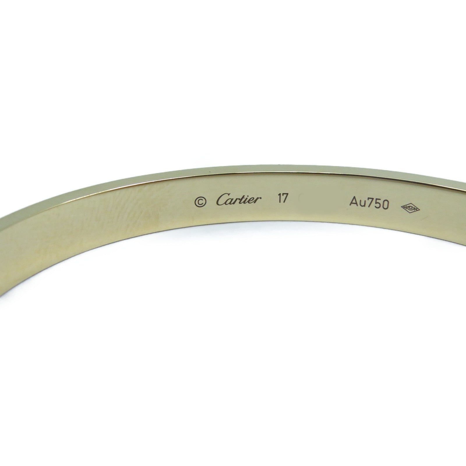 CARTIER 18K玫瑰金Love Bracelet手鐲Cartier#17
