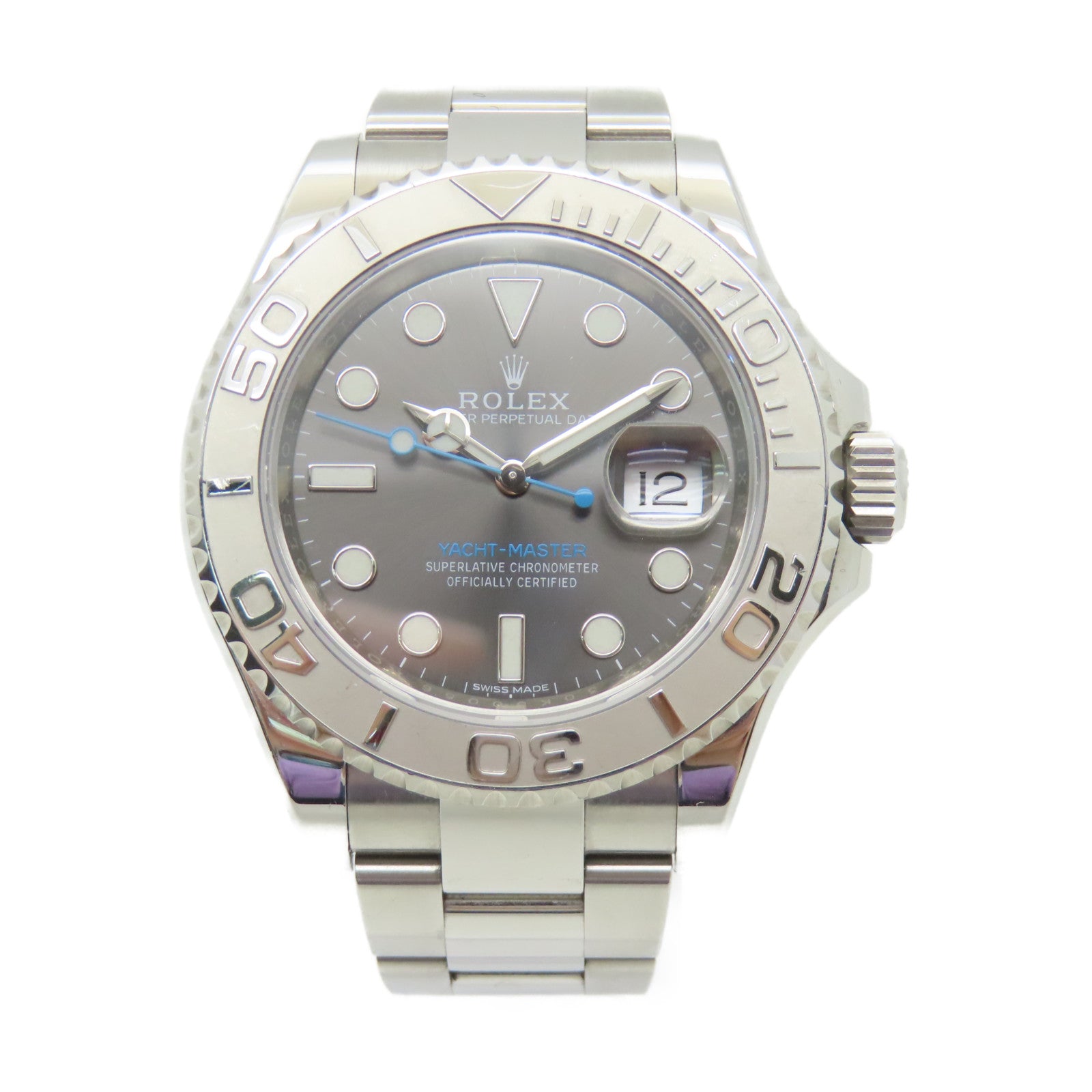 ROLEX Yacht Master 40mm不鏽鋼自動機芯手錶灰色