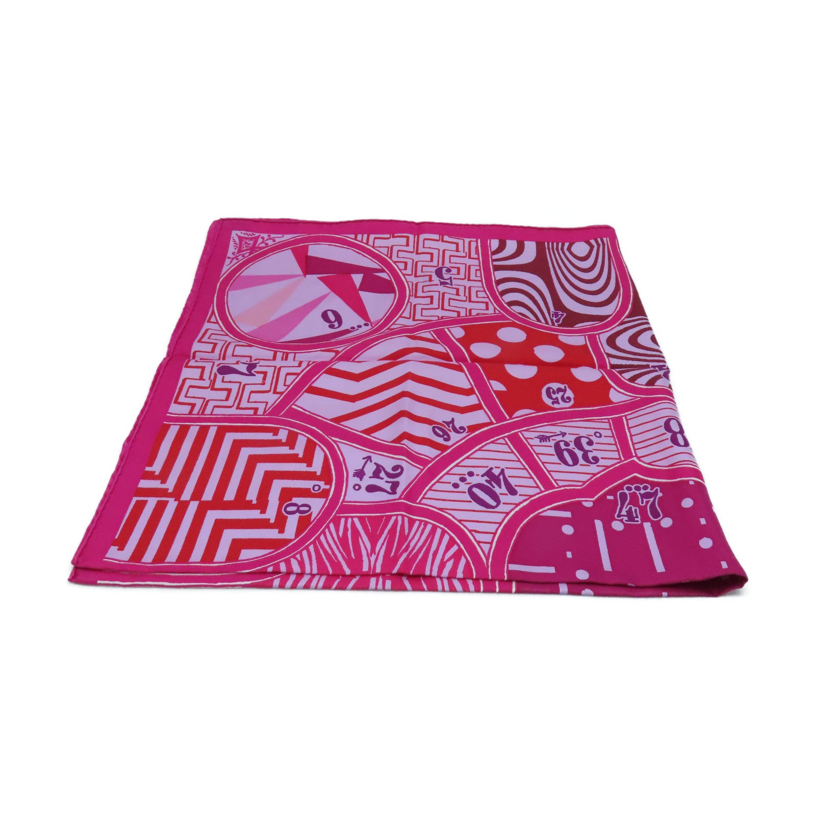 HERMES Silk Twilly Scarf Pink/Color