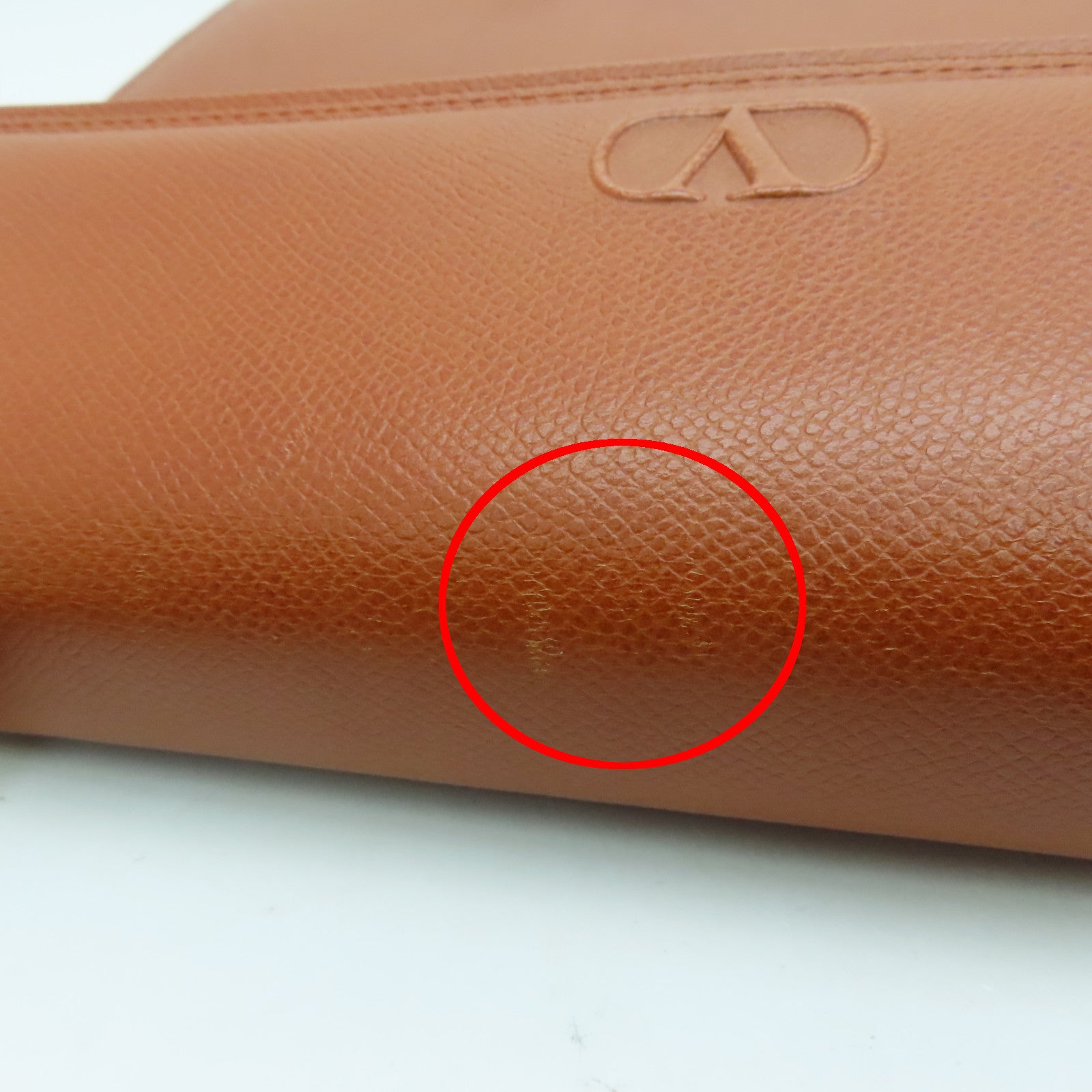 Valentino 牛皮皮革Vintage Bag金扣手挽肩背兩用袋啡色