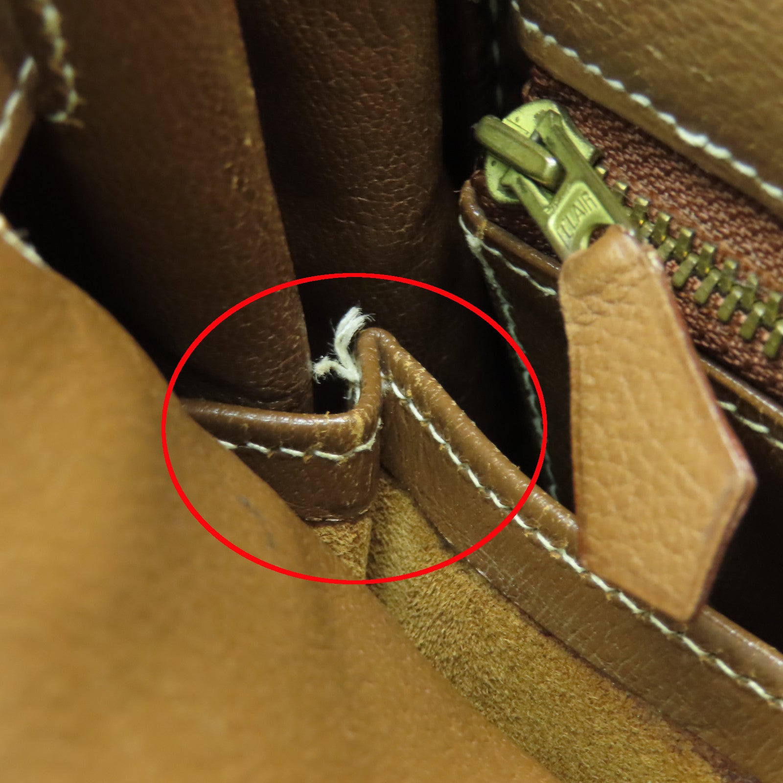 HERMES Evercolor皮革Kelly 28金扣手挽肩背兩用袋棕色