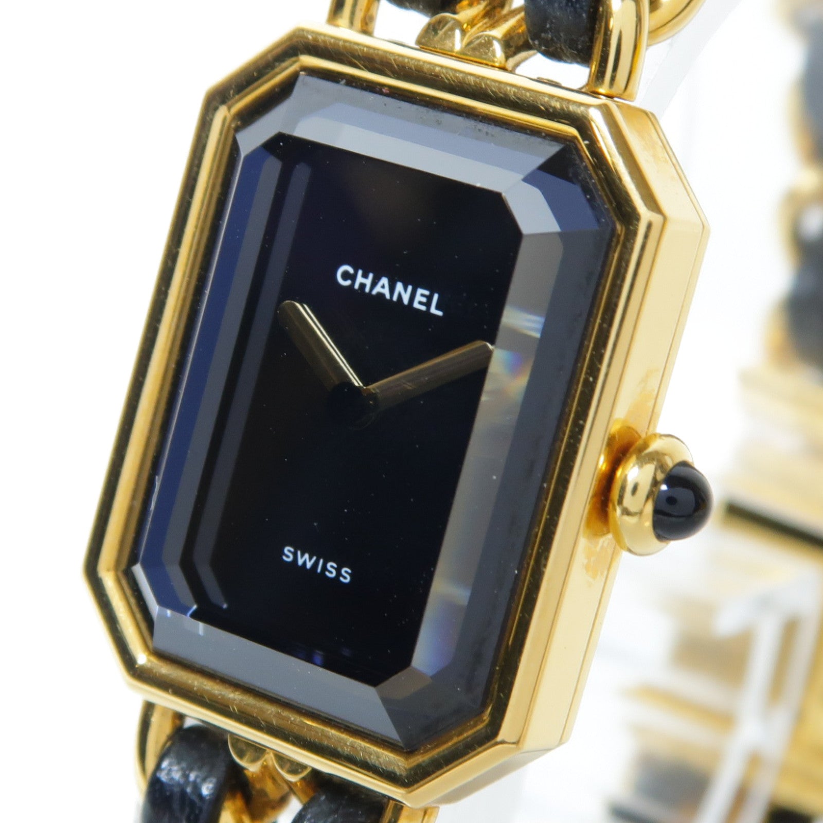 CHANEL Premiere M鍍金手錶石英機芯黑色