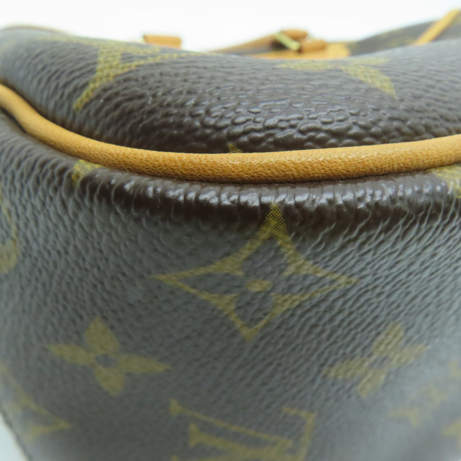 LOUIS VUITTON Monogram Trouville Hand Bag金扣手挽袋啡色