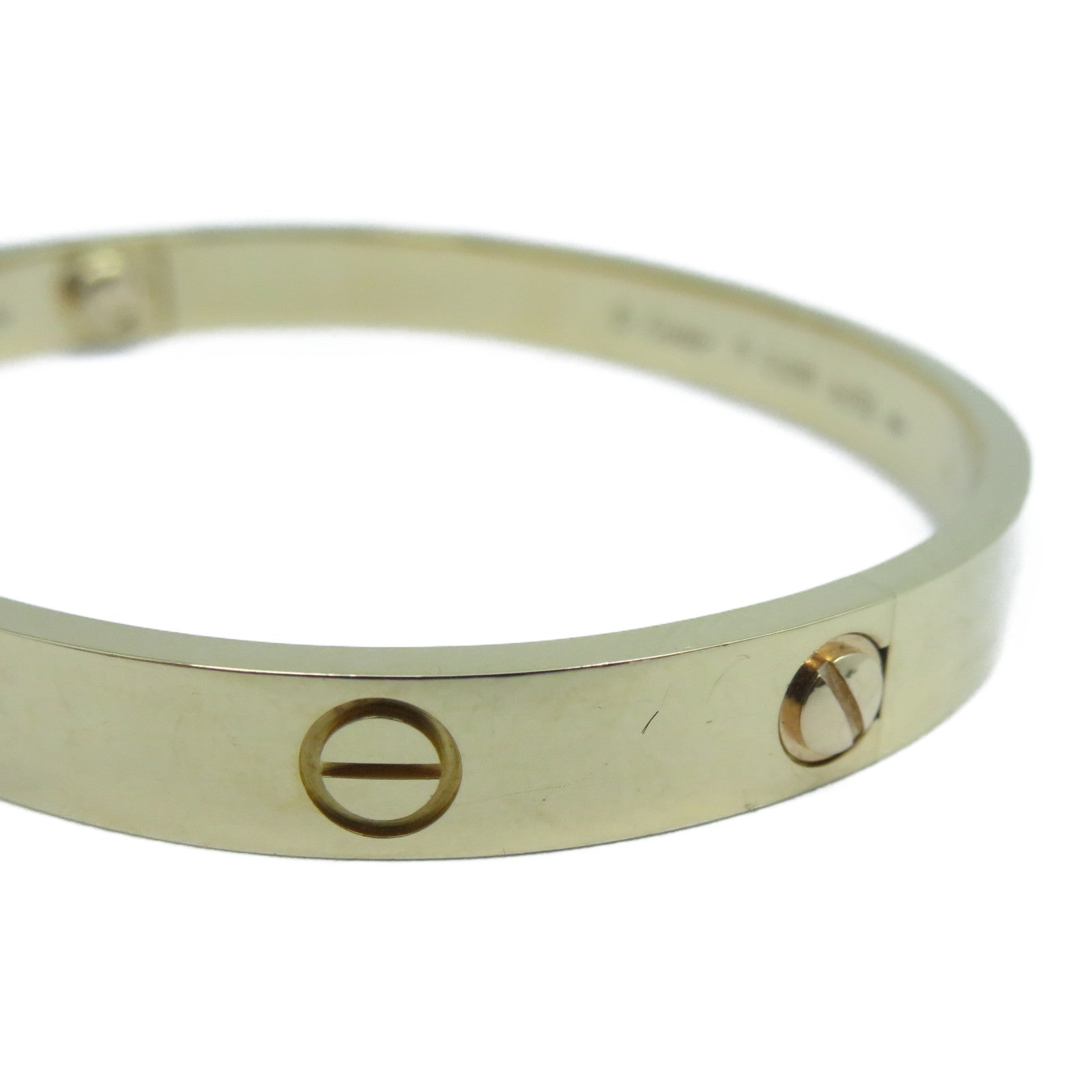 CARTIER 18K玫瑰金Love Bracelet手鐲Cartier#17