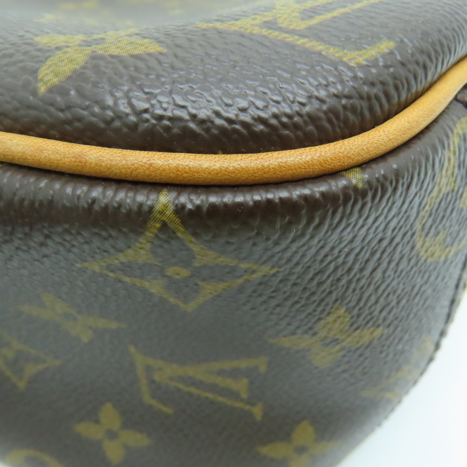 LOUIS VUITTON Monogram Trouville Hand Bag金扣手挽袋啡色