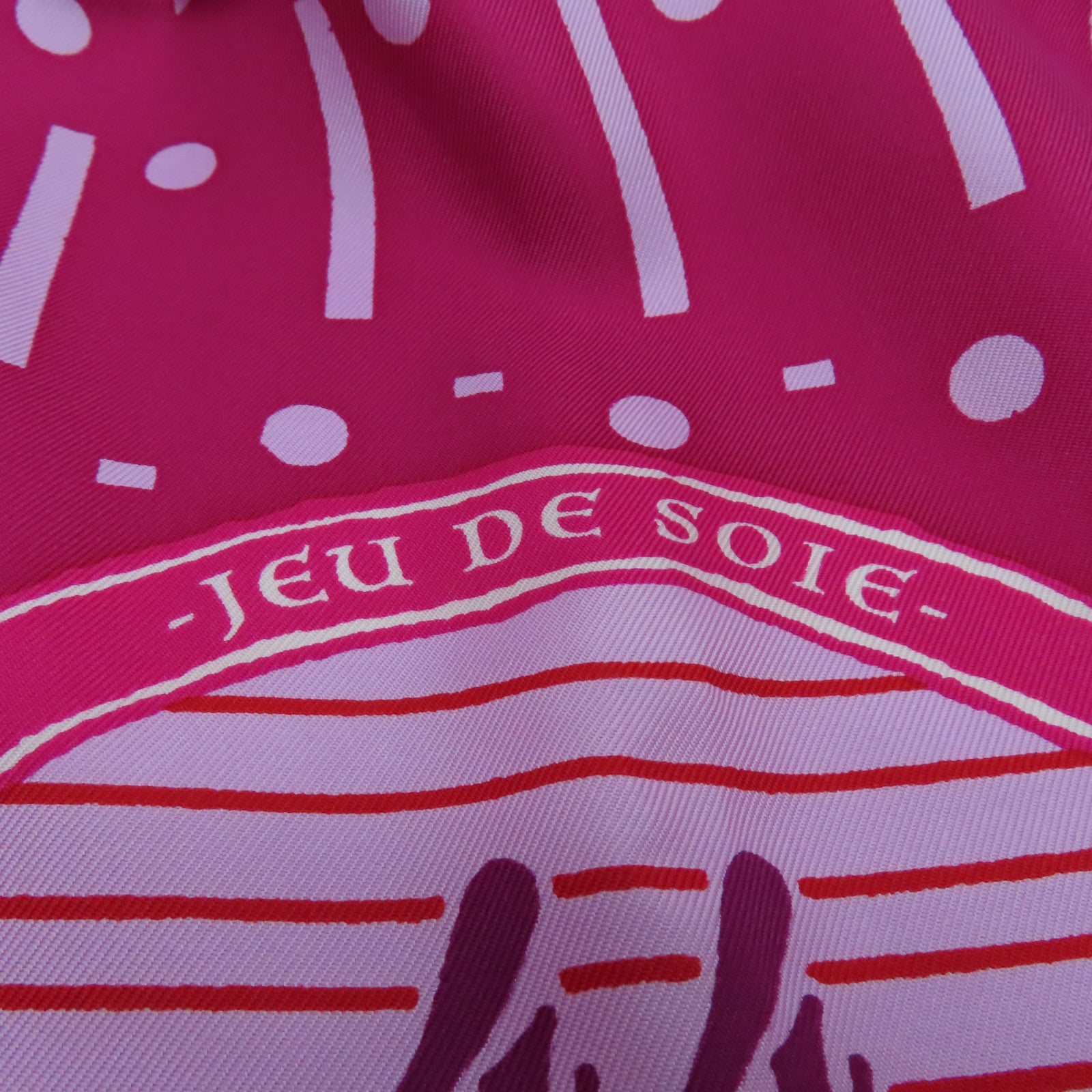 HERMES Silk Twilly Scarf Pink/Color