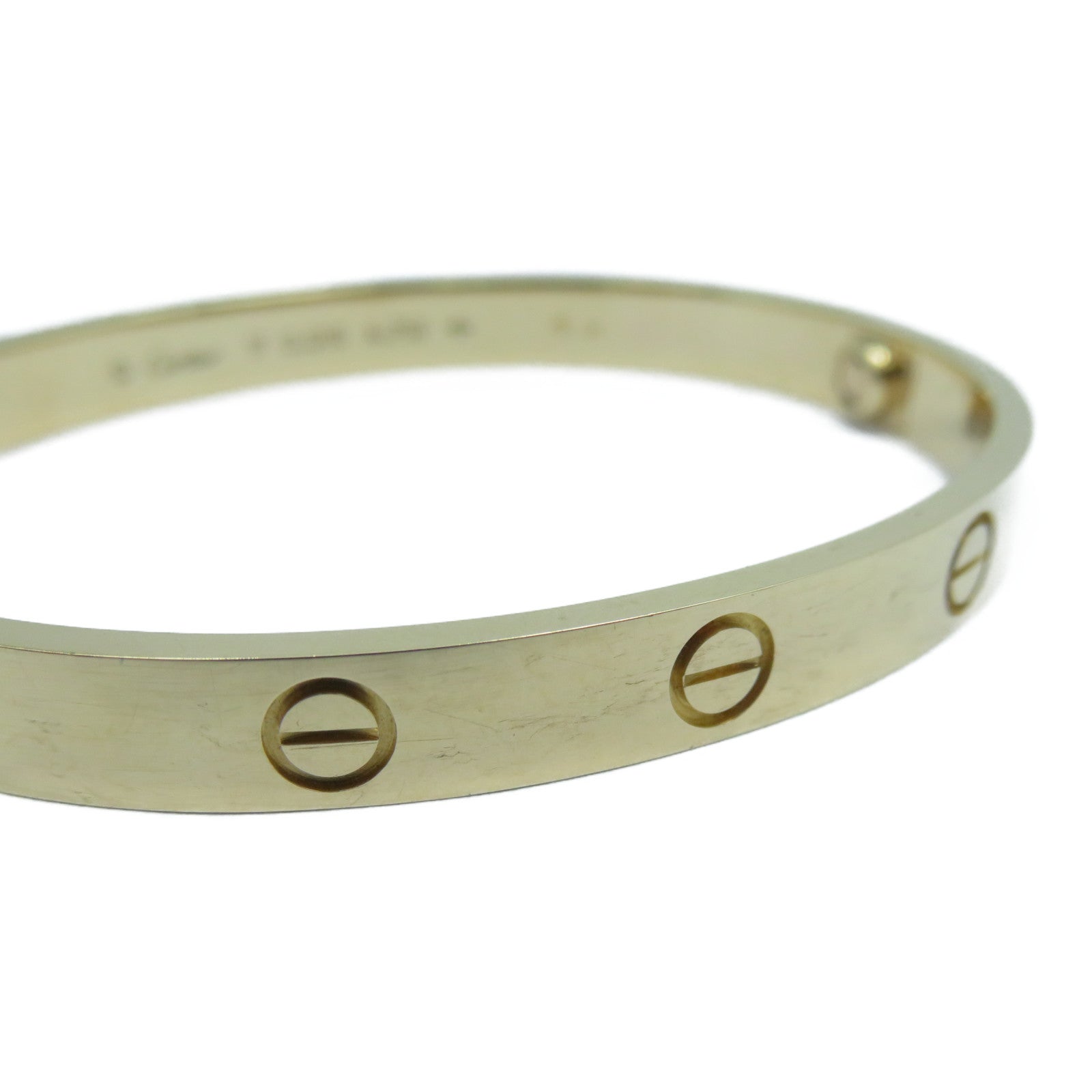 CARTIER 18K玫瑰金Love Bracelet手鐲Cartier#17