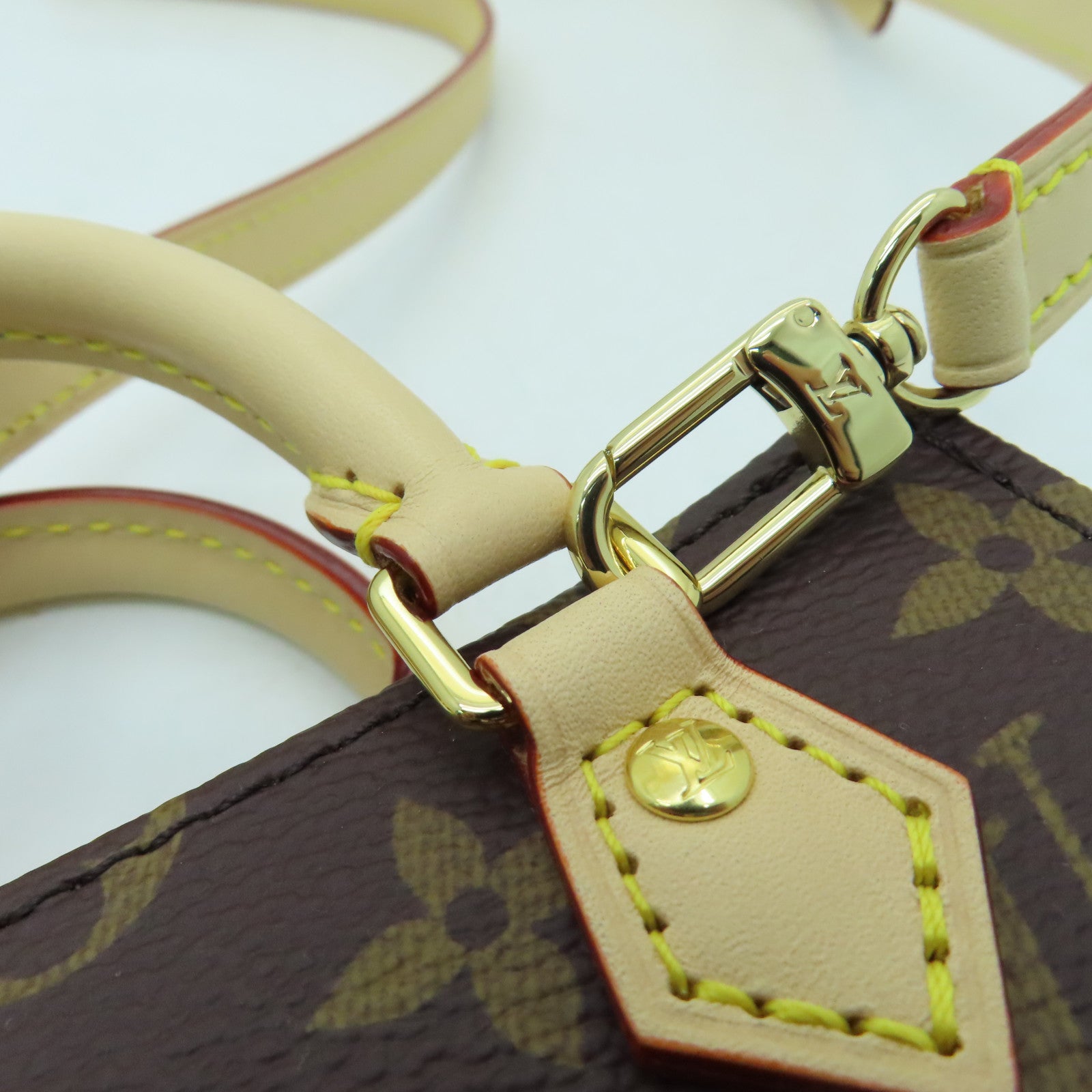 LOUIS VUITTON Monogram YK Pefit Sac Plat金扣手挽肩背两用袋啡色