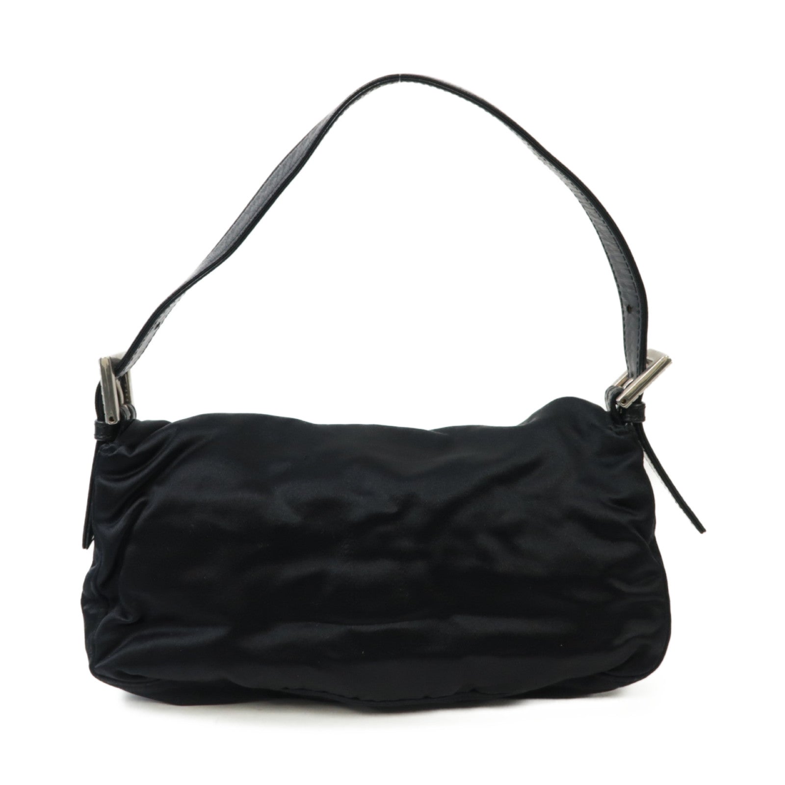 FENDI 尼龍Shoulder Bag銀扣肩背袋黒色