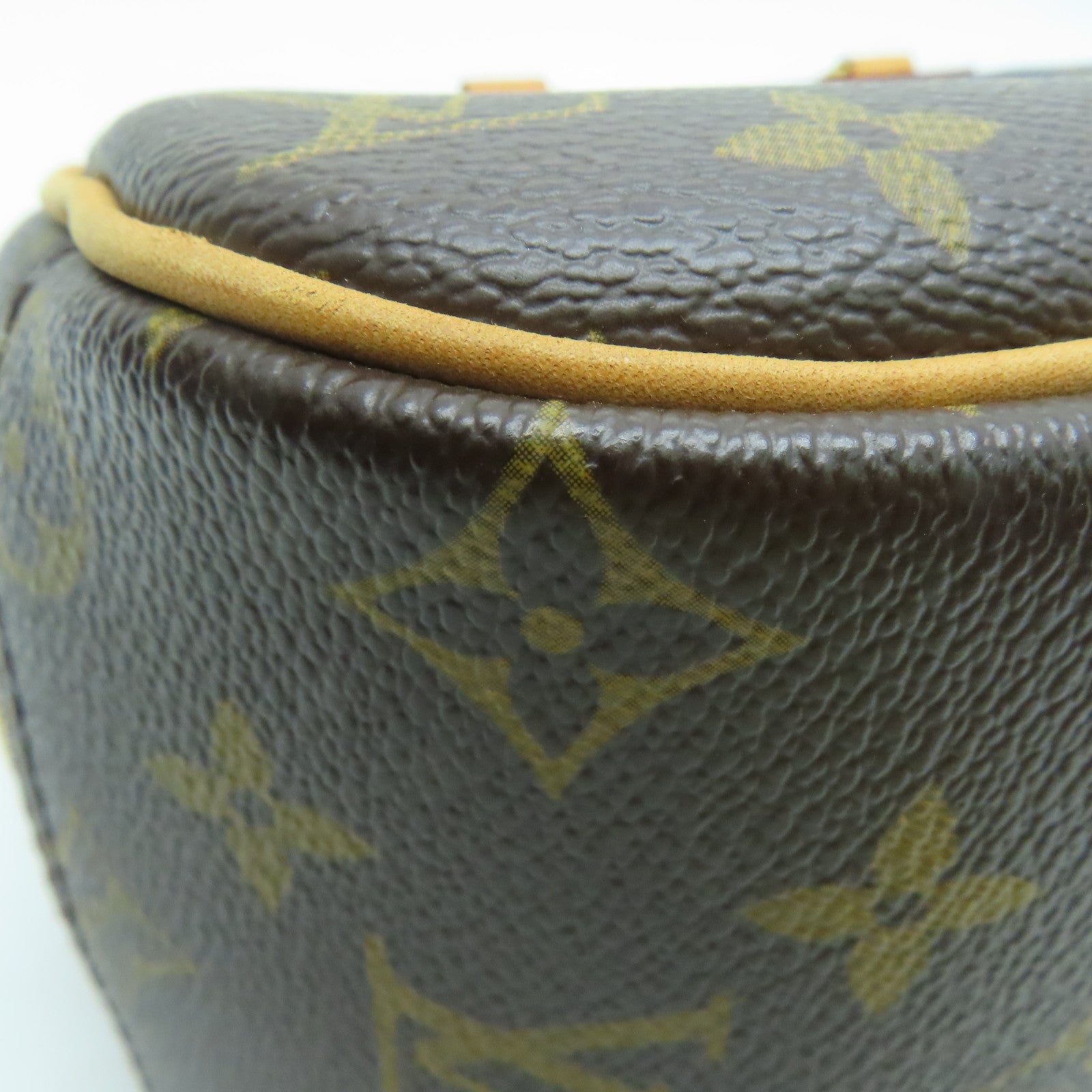 LOUIS VUITTON Monogram Trouville Hand Bag金扣手挽袋啡色