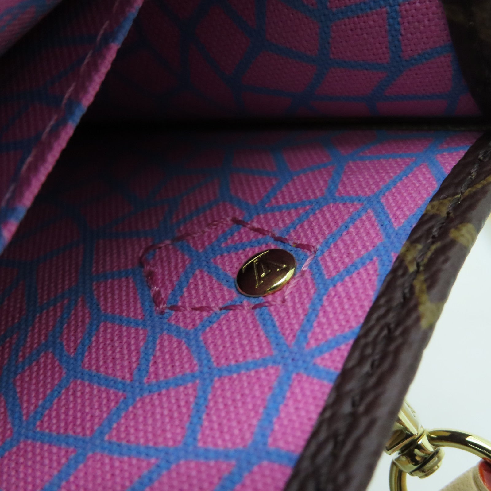 LOUIS VUITTON Monogram YK Pefit Sac Plat金扣手挽肩背两用袋啡色