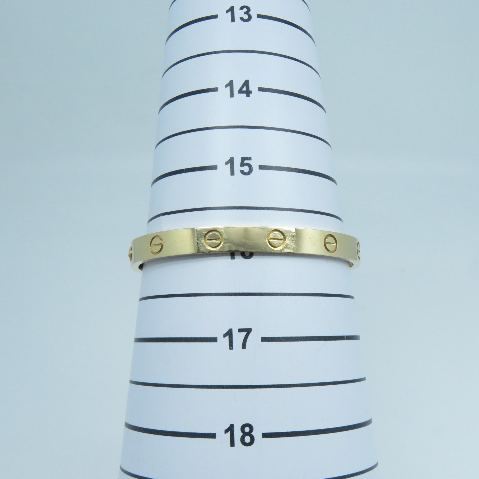 CARTIER 18K玫瑰金Love Bracelet手鐲Cartier#17