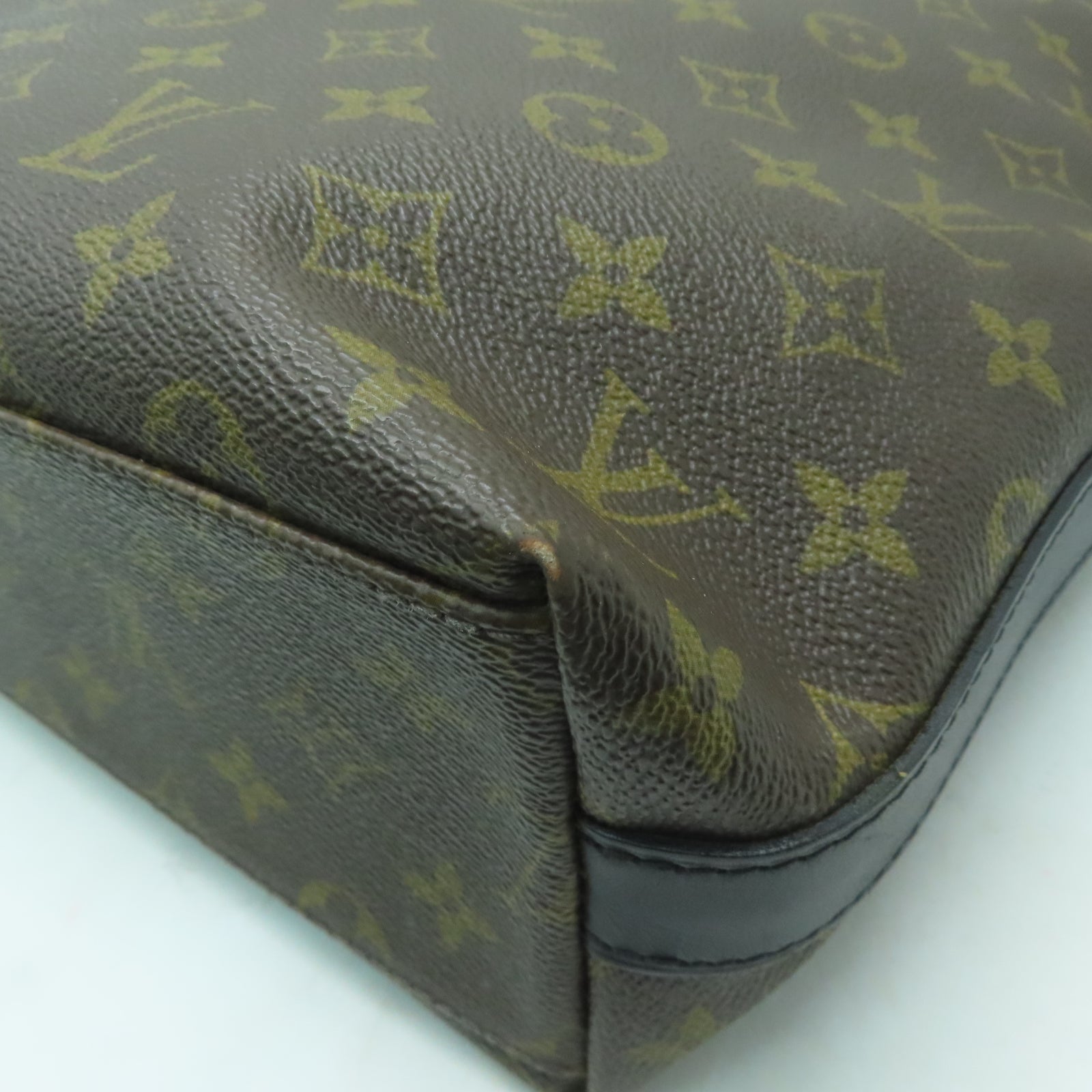 LOUIS VUITTON Monogram Kitan銀扣手挽肩背兩用袋啡色