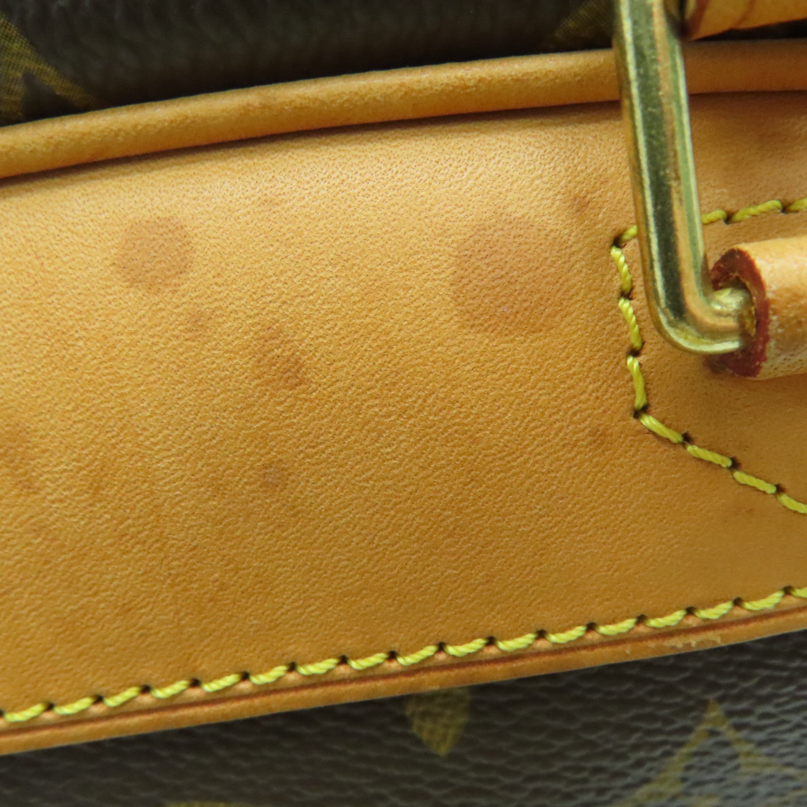 LOUIS VUITTON Monogram Trouville Hand Bag金扣手挽袋啡色