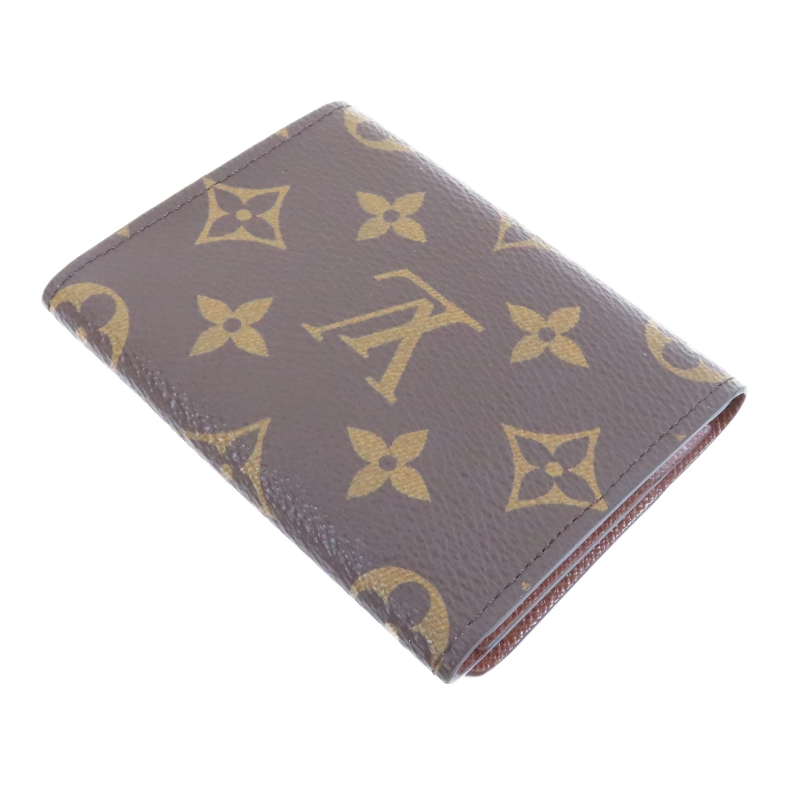 LOUIS VUITTON Monogram Enveloppe CARTE De Visite金扣卡片套啡色