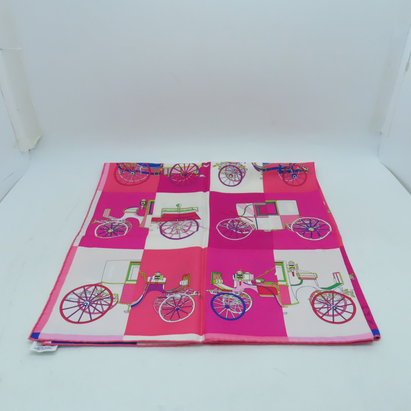 HERMES Silk Twilly Scarf Pink/Color
