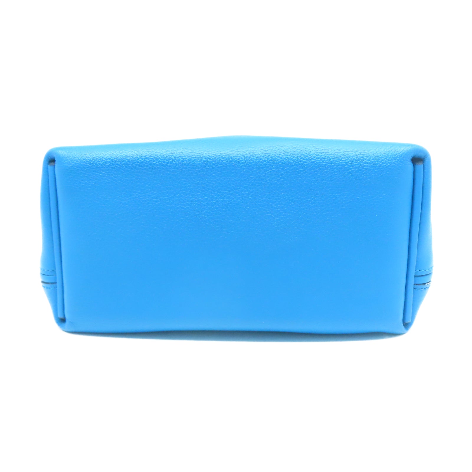 HERMES Evercolor皮革Mini 24/24銀扣手挽肩背兩用袋弗里達藍色