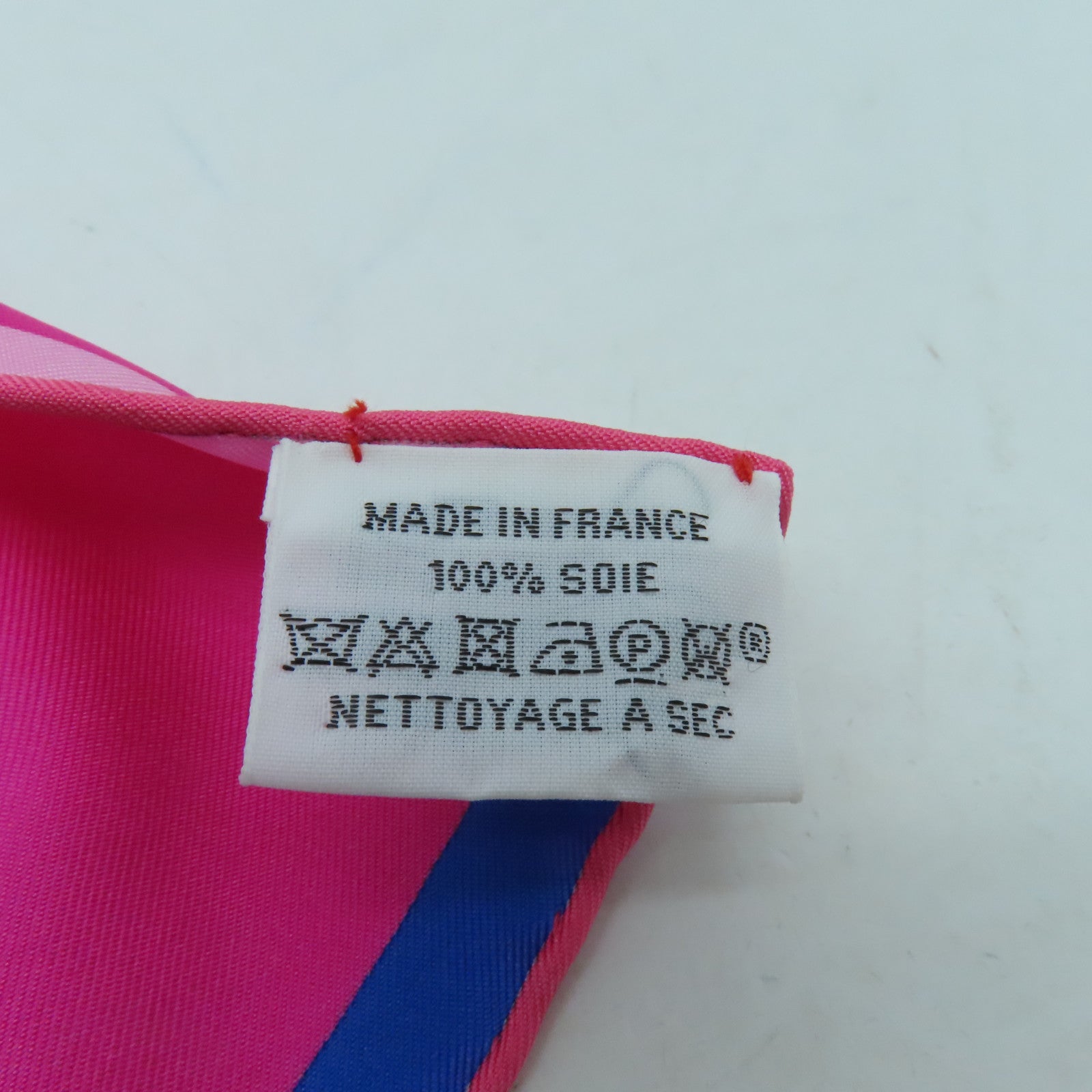 HERMES Silk Twilly Scarf Pink/Color