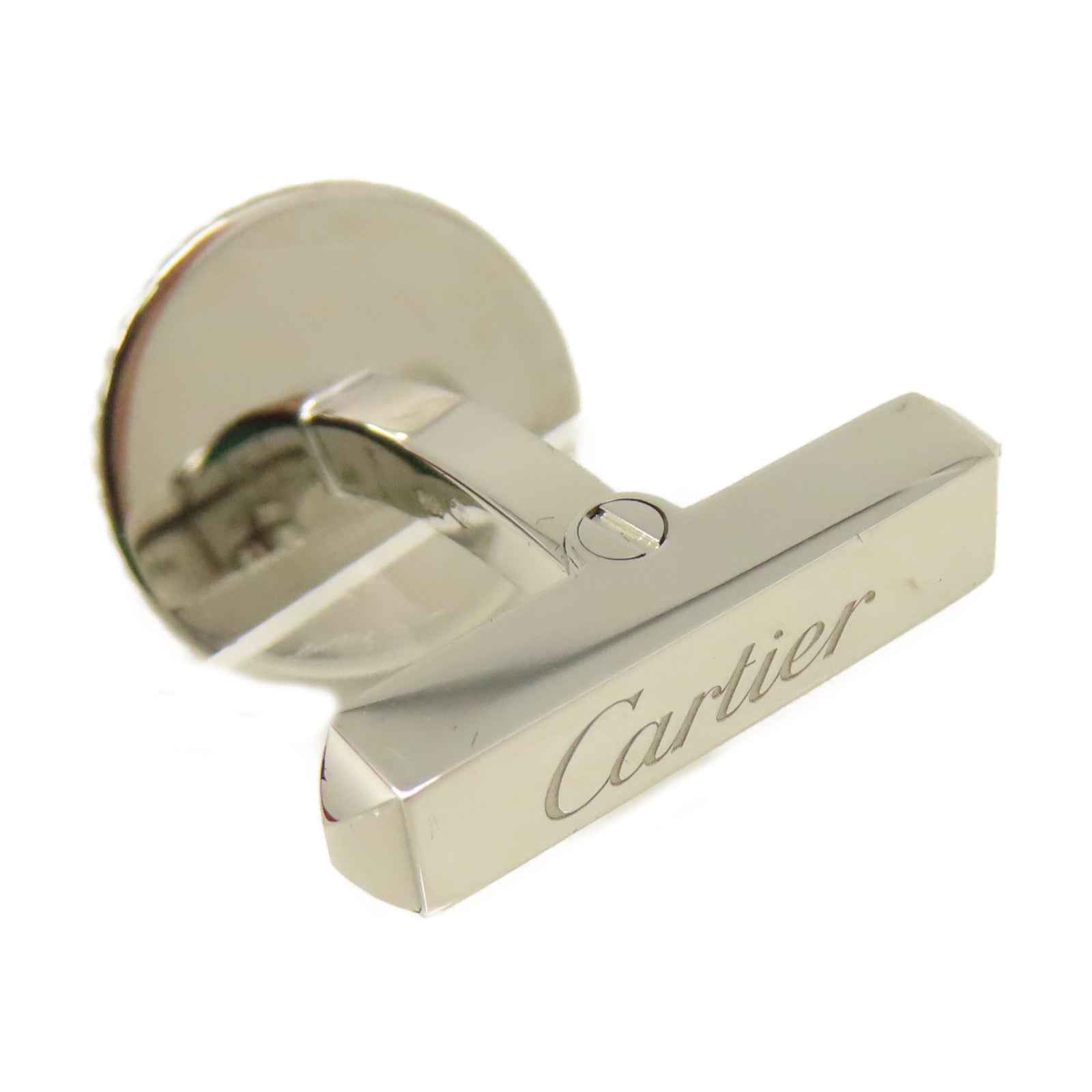 CARTIER 【激減優惠】925純銀Cuff Link袖扣藍色/銀色