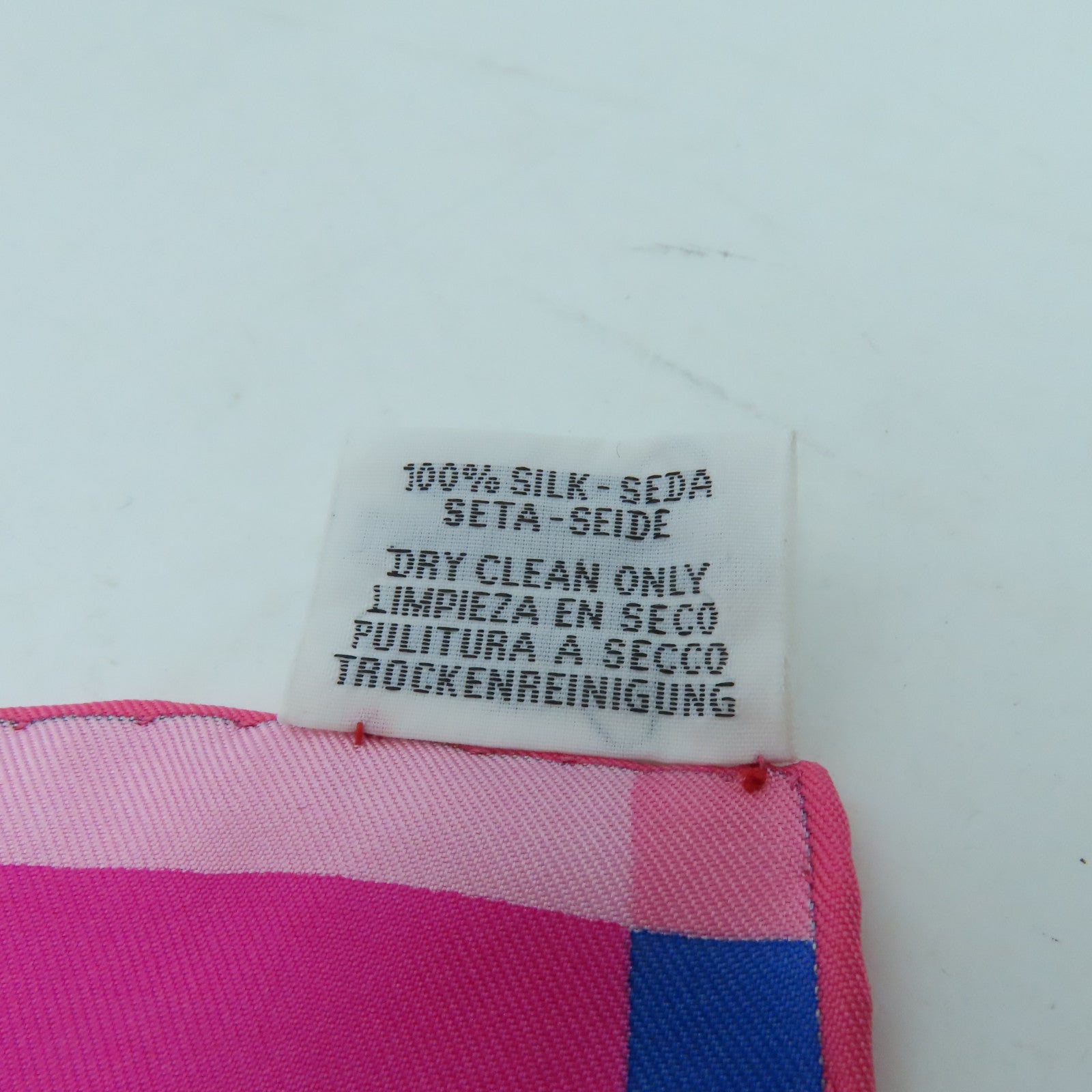 HERMES Silk Twilly Scarf Pink/Color