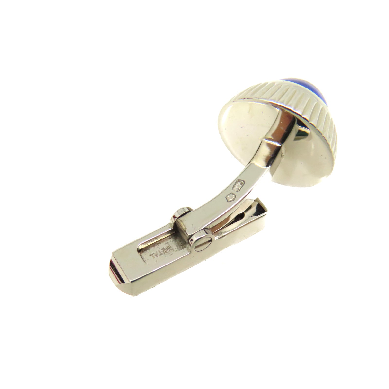 CARTIER 【激減優惠】925純銀Cuff Link袖扣藍色/銀色