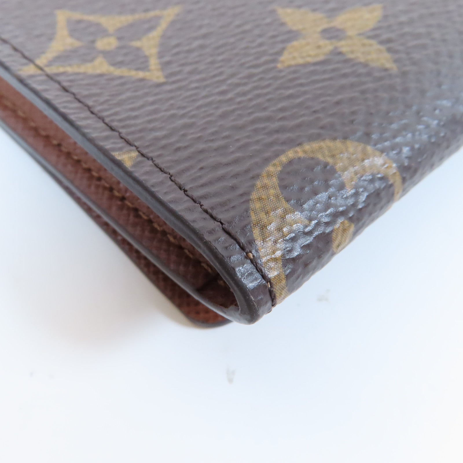 LOUIS VUITTON Monogram Enveloppe CARTE De Visite金扣卡片套啡色