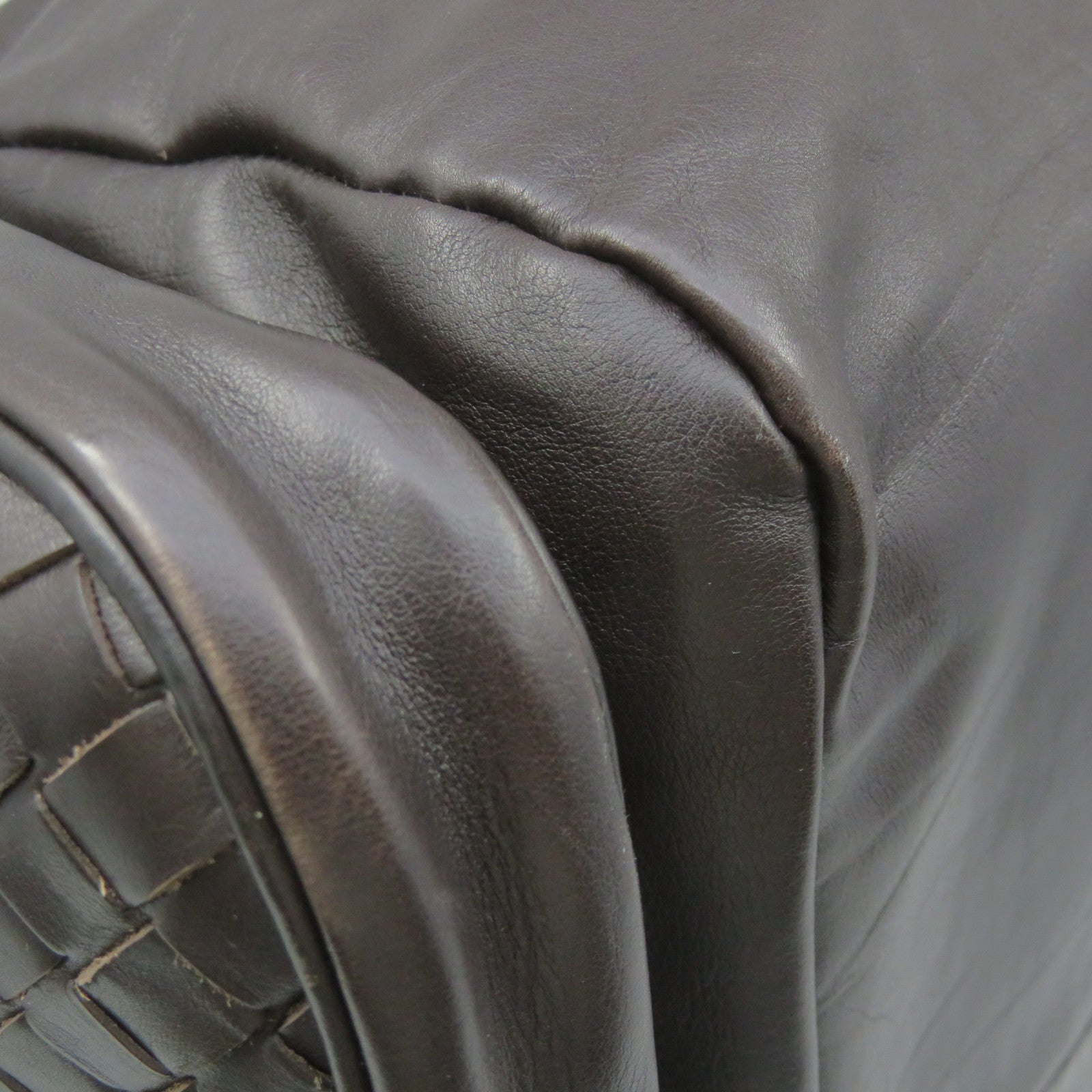 BOTTEGA VENETA 羊皮皮革Shoulder Bag肩背袋啡色