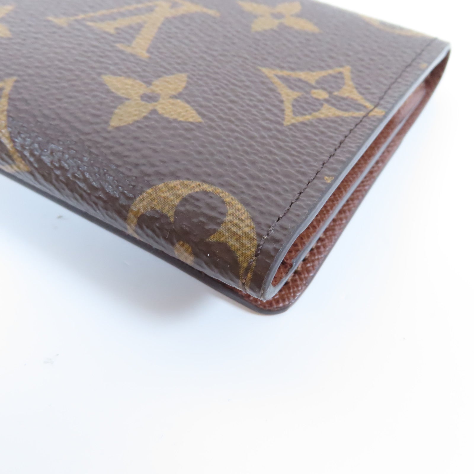 LOUIS VUITTON Monogram Enveloppe CARTE De Visite金扣卡片套啡色