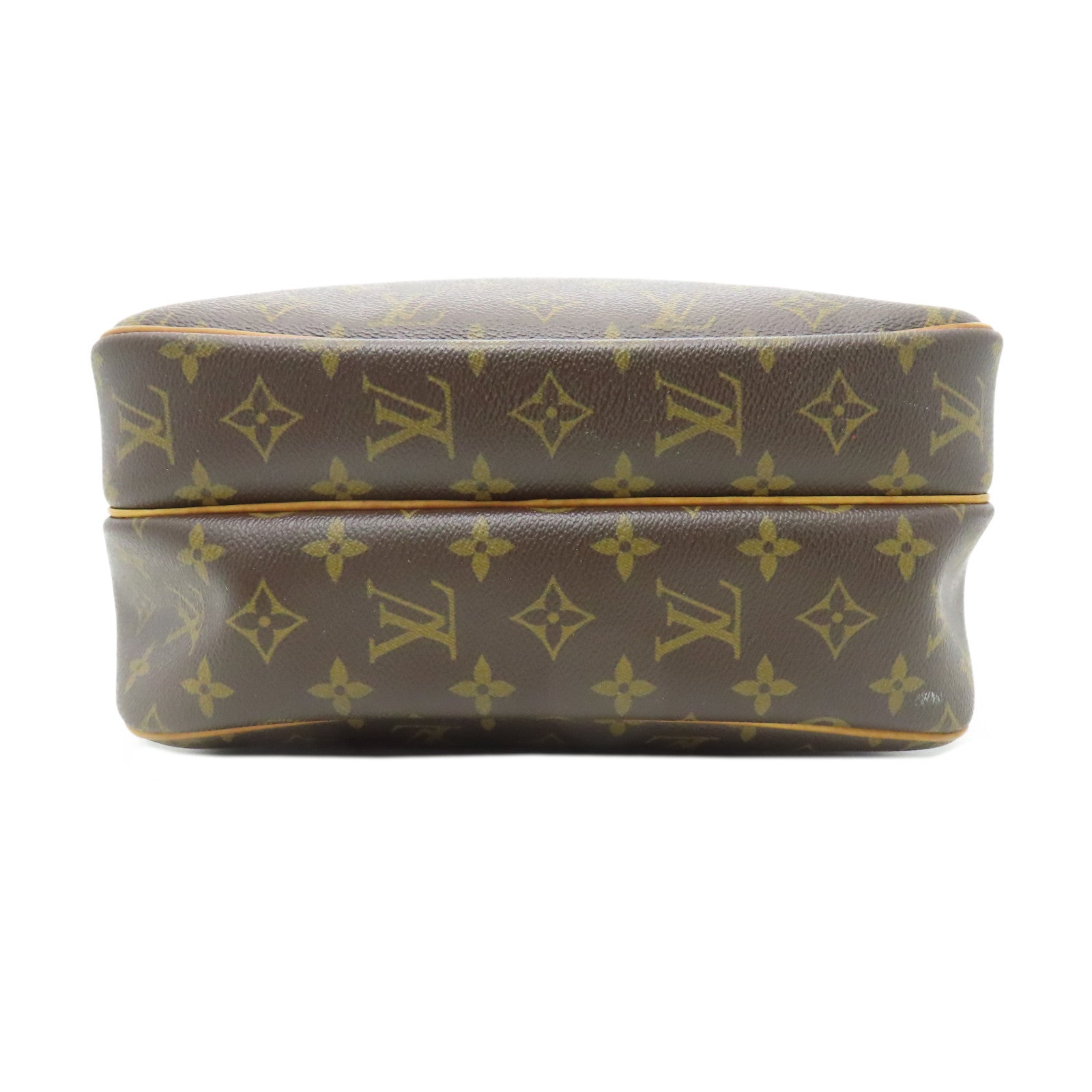 LOUIS VUITTON Monogram Reporter PM金扣肩背袋啡色
