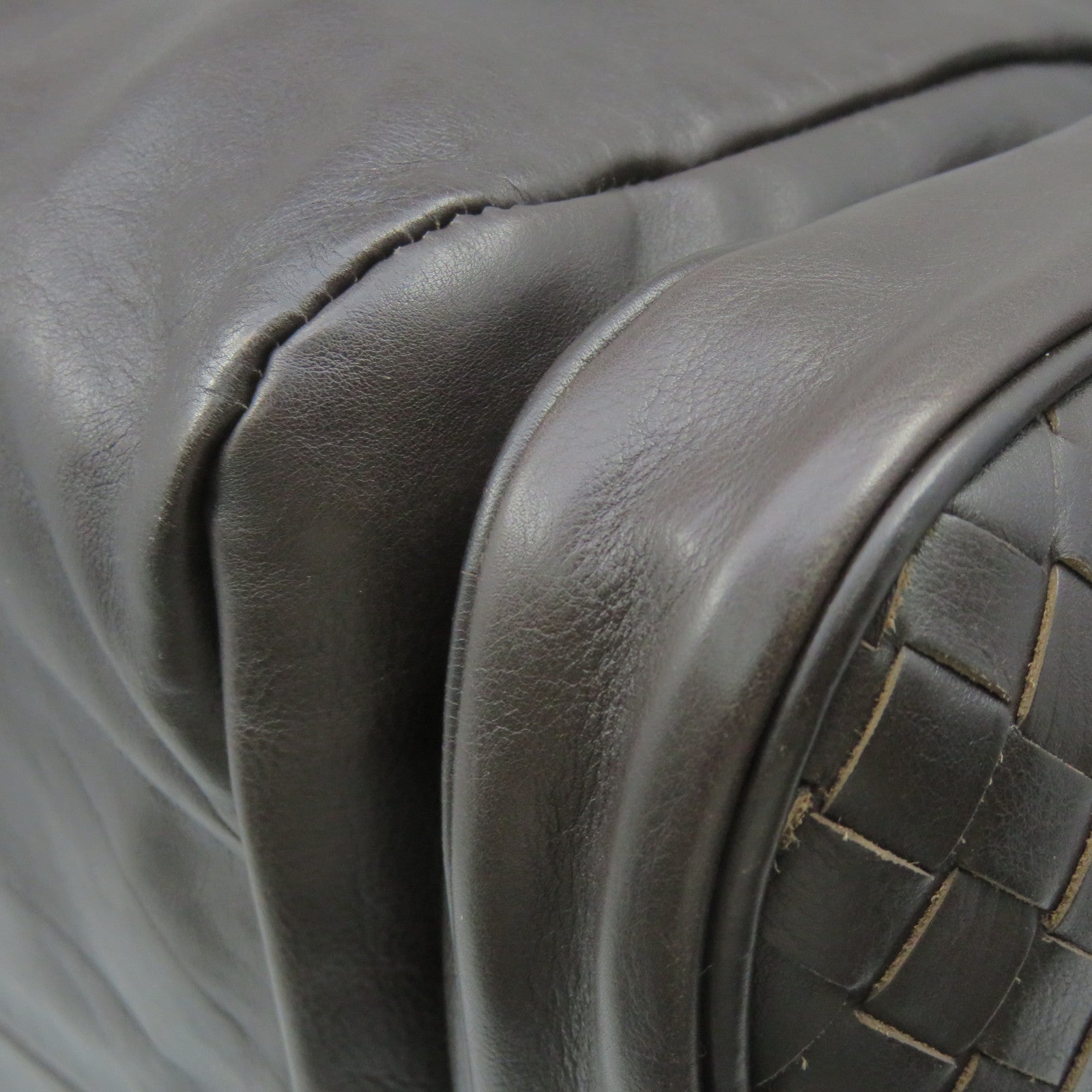 BOTTEGA VENETA 羊皮皮革Shoulder Bag肩背袋啡色