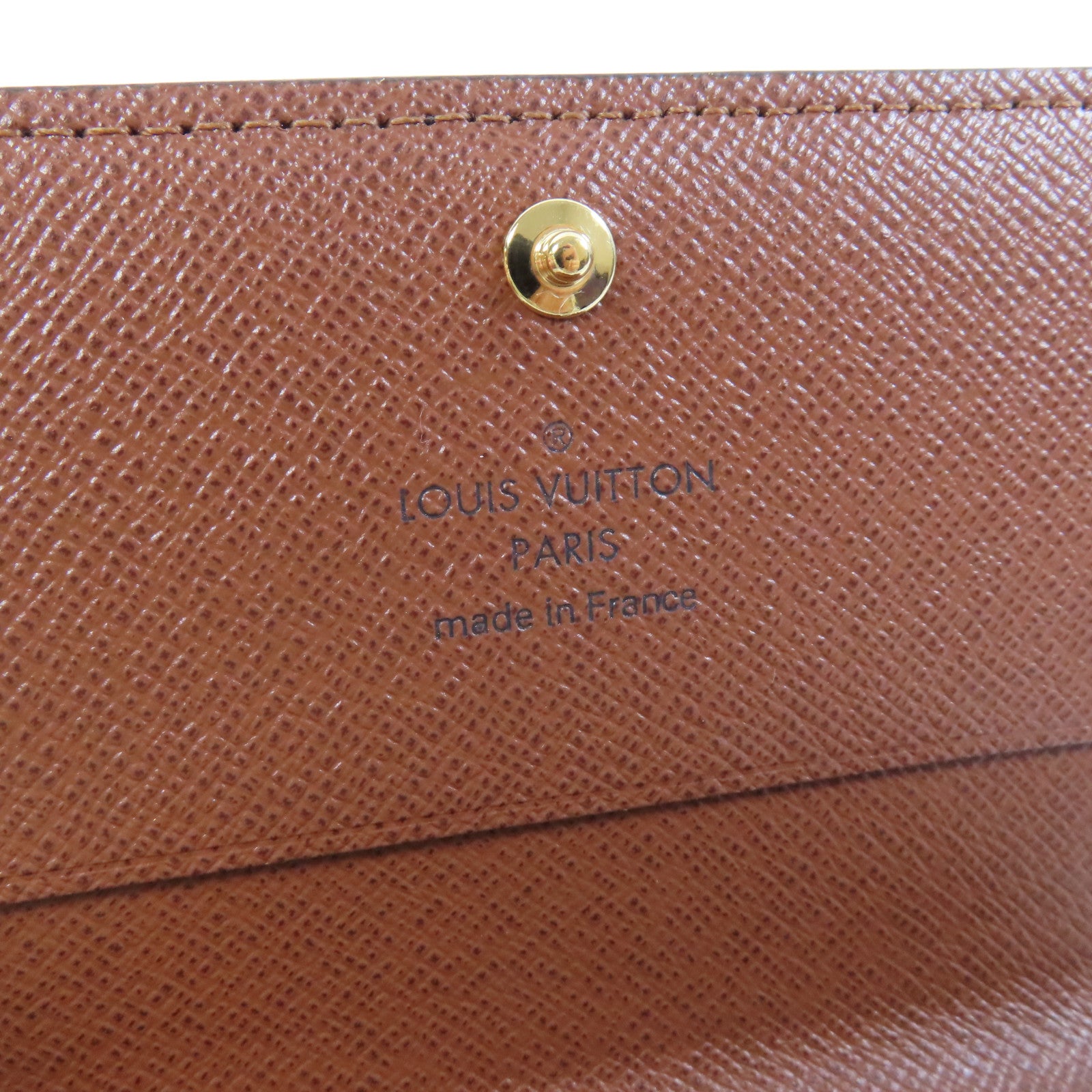 LOUIS VUITTON Monogram Enveloppe CARTE De Visite金扣卡片套啡色