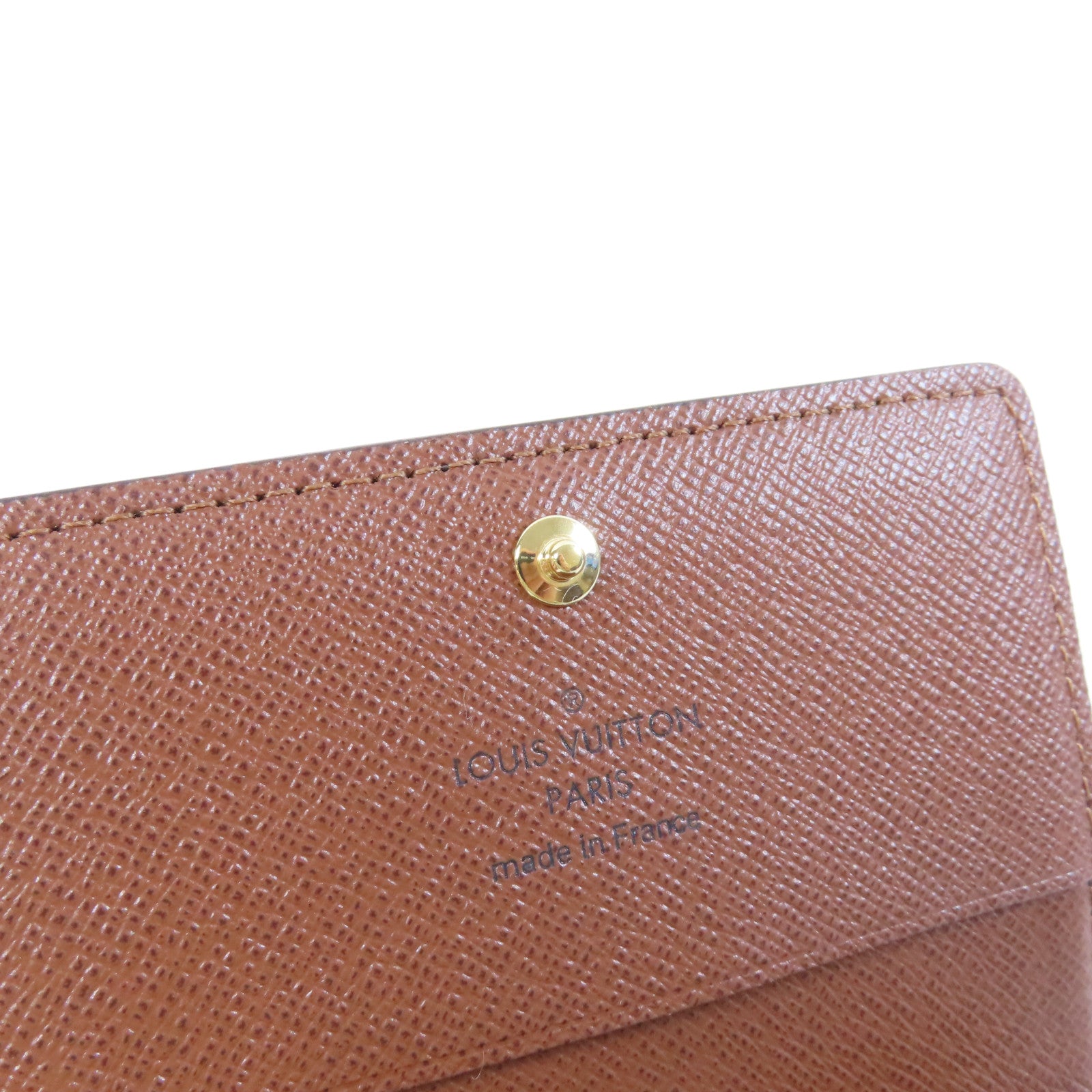 LOUIS VUITTON Monogram Enveloppe CARTE De Visite金扣卡片套啡色