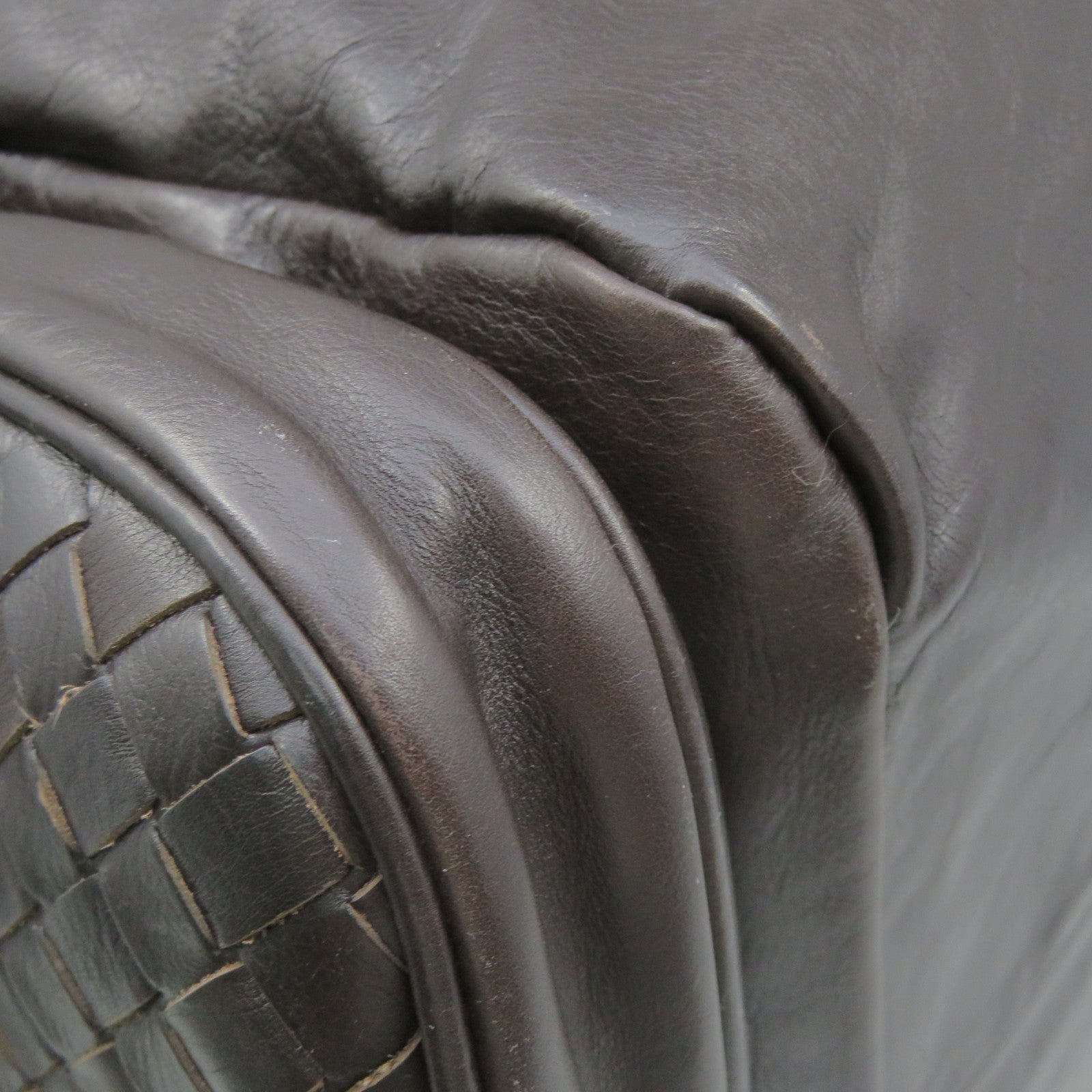 BOTTEGA VENETA 羊皮皮革Shoulder Bag肩背袋啡色