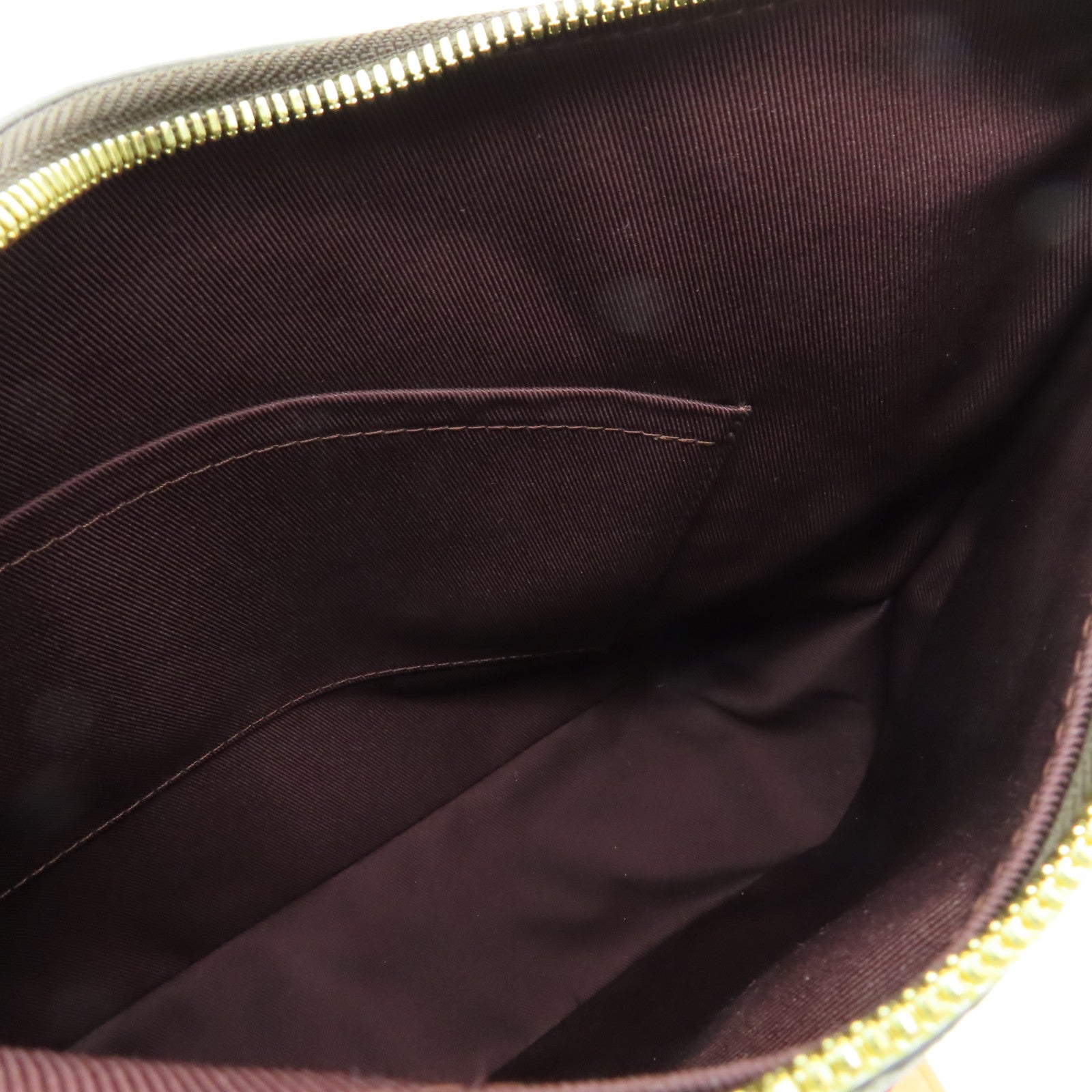 LOUIS VUITTON Monogram Odeon MM金扣肩背袋啡色