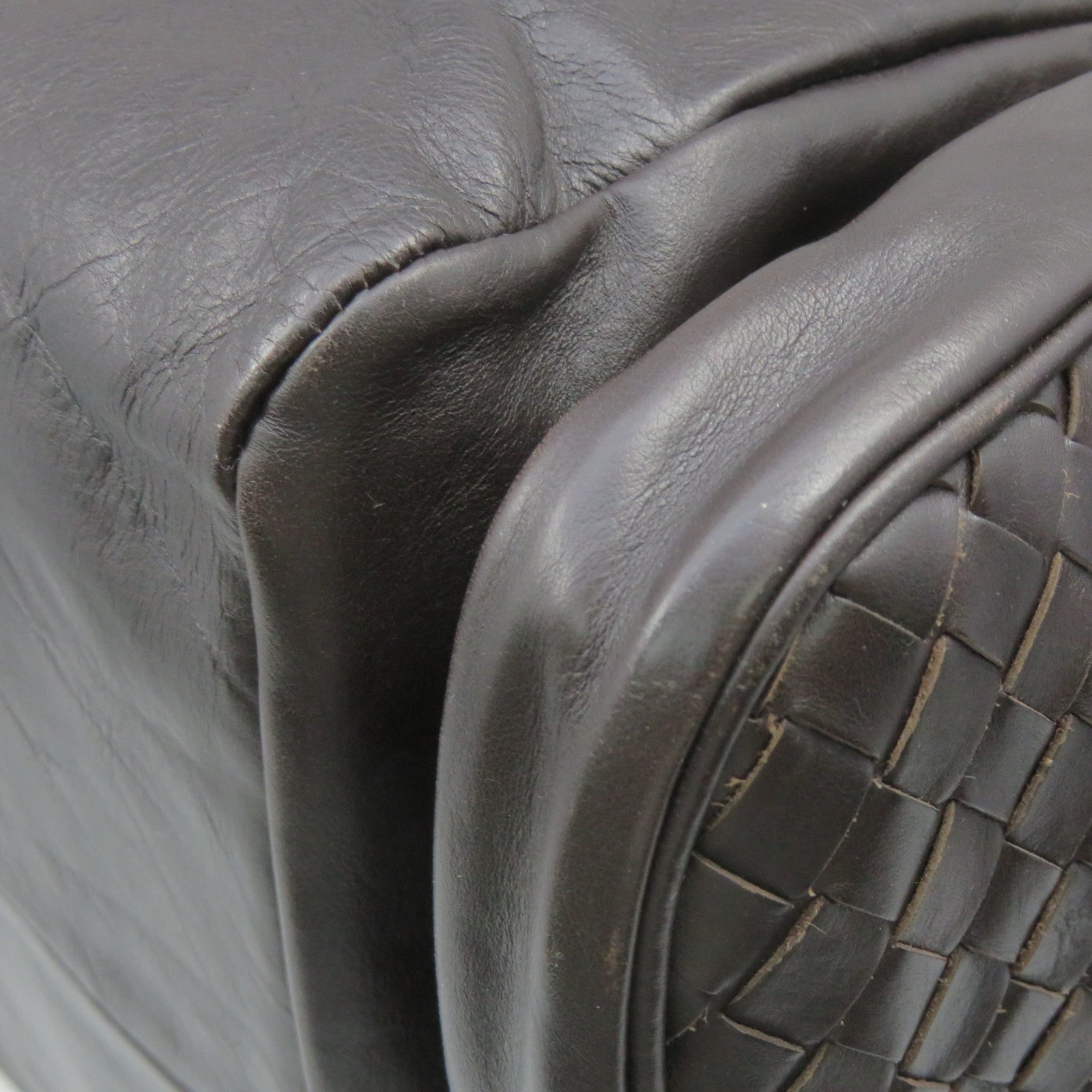 BOTTEGA VENETA 羊皮皮革Shoulder Bag肩背袋啡色