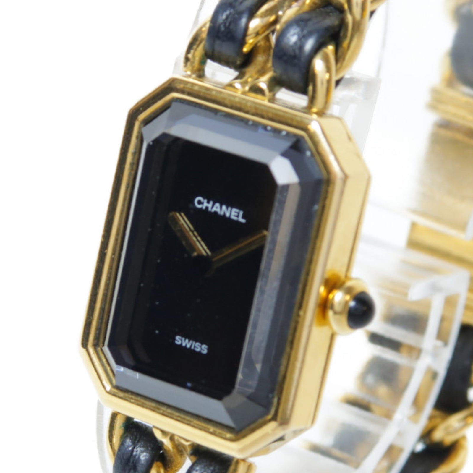 CHANEL Premiere M鍍金手錶石英機芯黑色