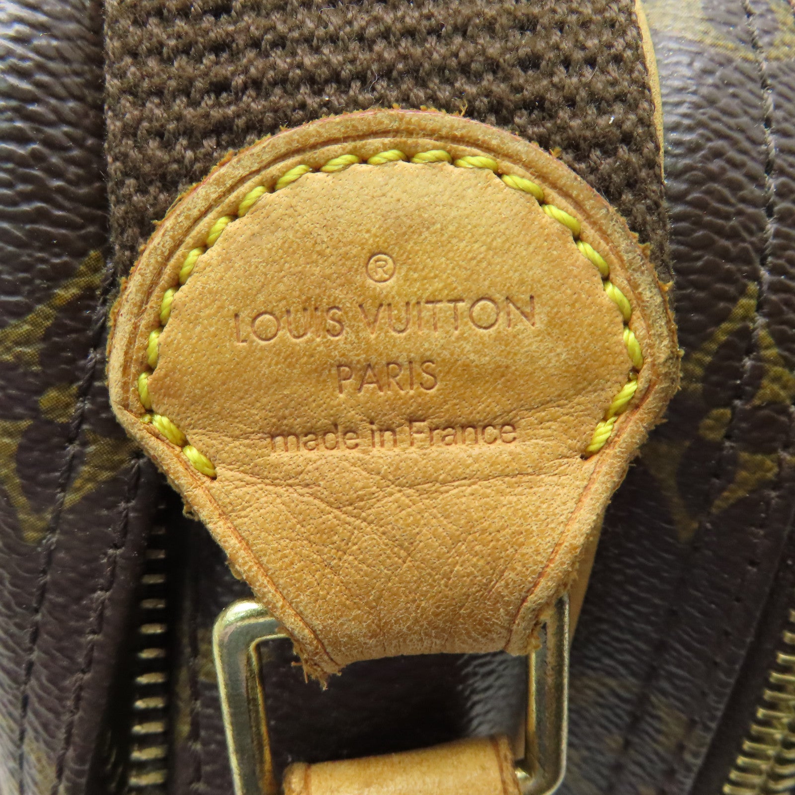 LOUIS VUITTON Monogram Reporter PM金扣肩背袋啡色