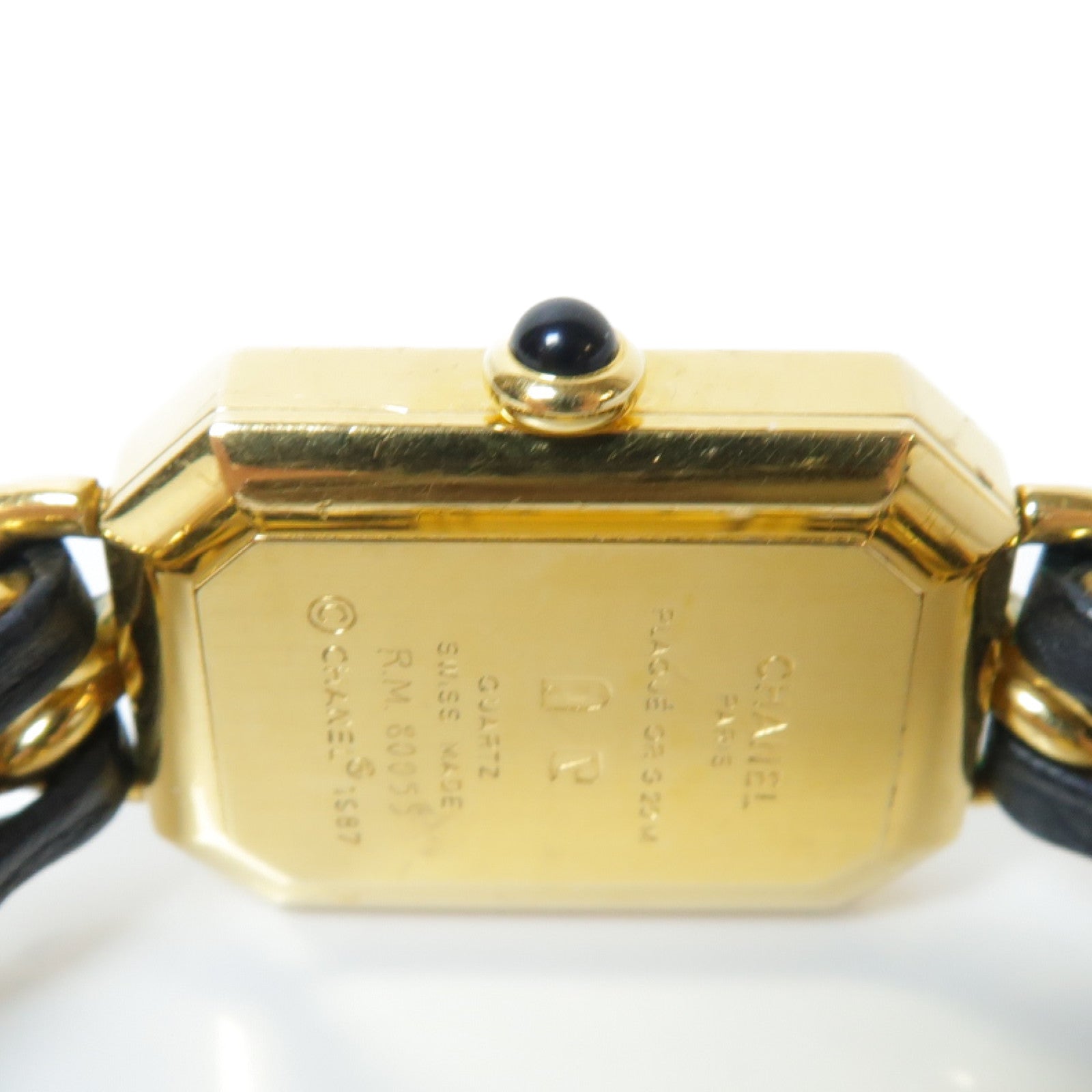CHANEL Premiere M鍍金手錶石英機芯黑色