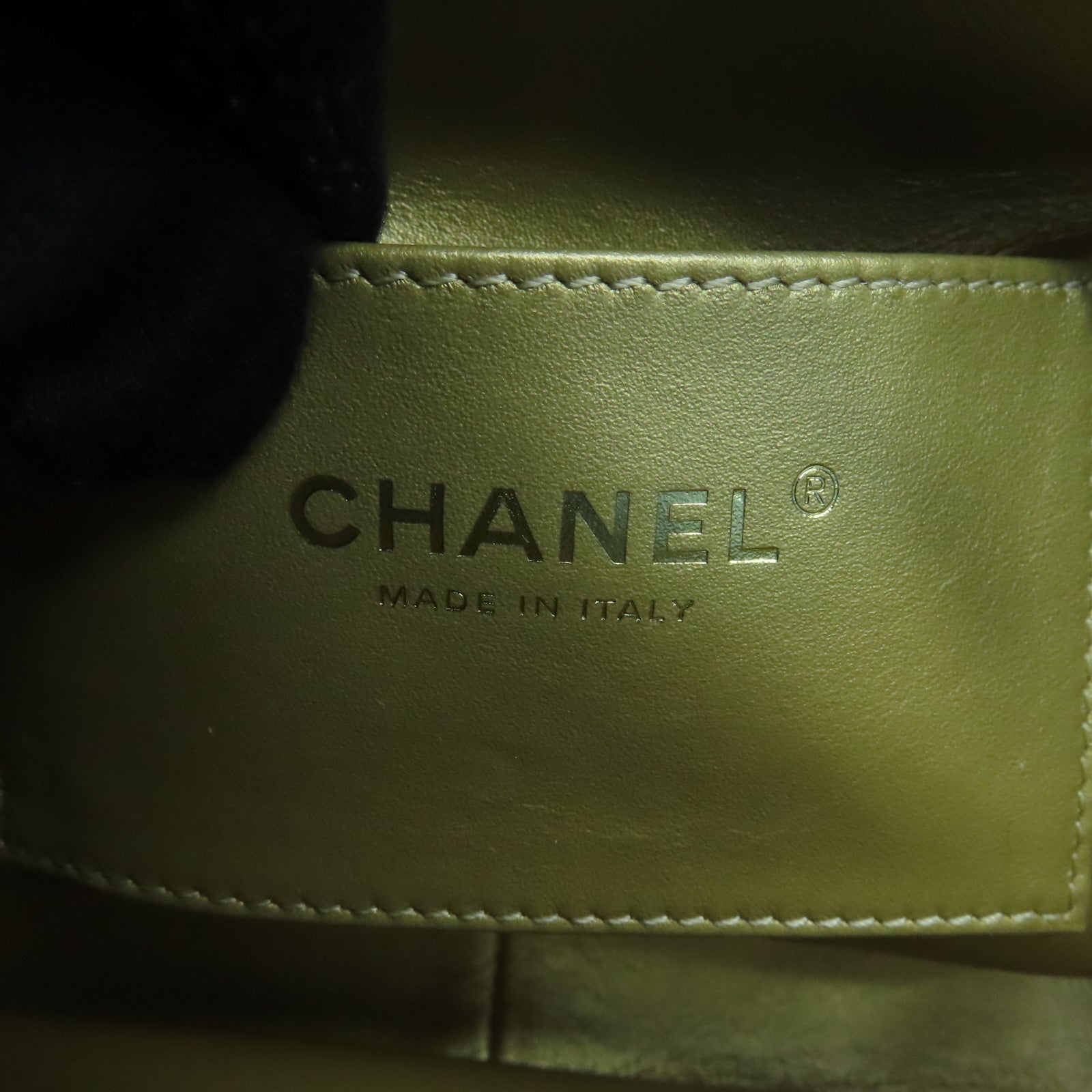CHANEL 菱格羊皮皮革Chain Shoulder Bag金扣链带肩背袋浅蓝色
