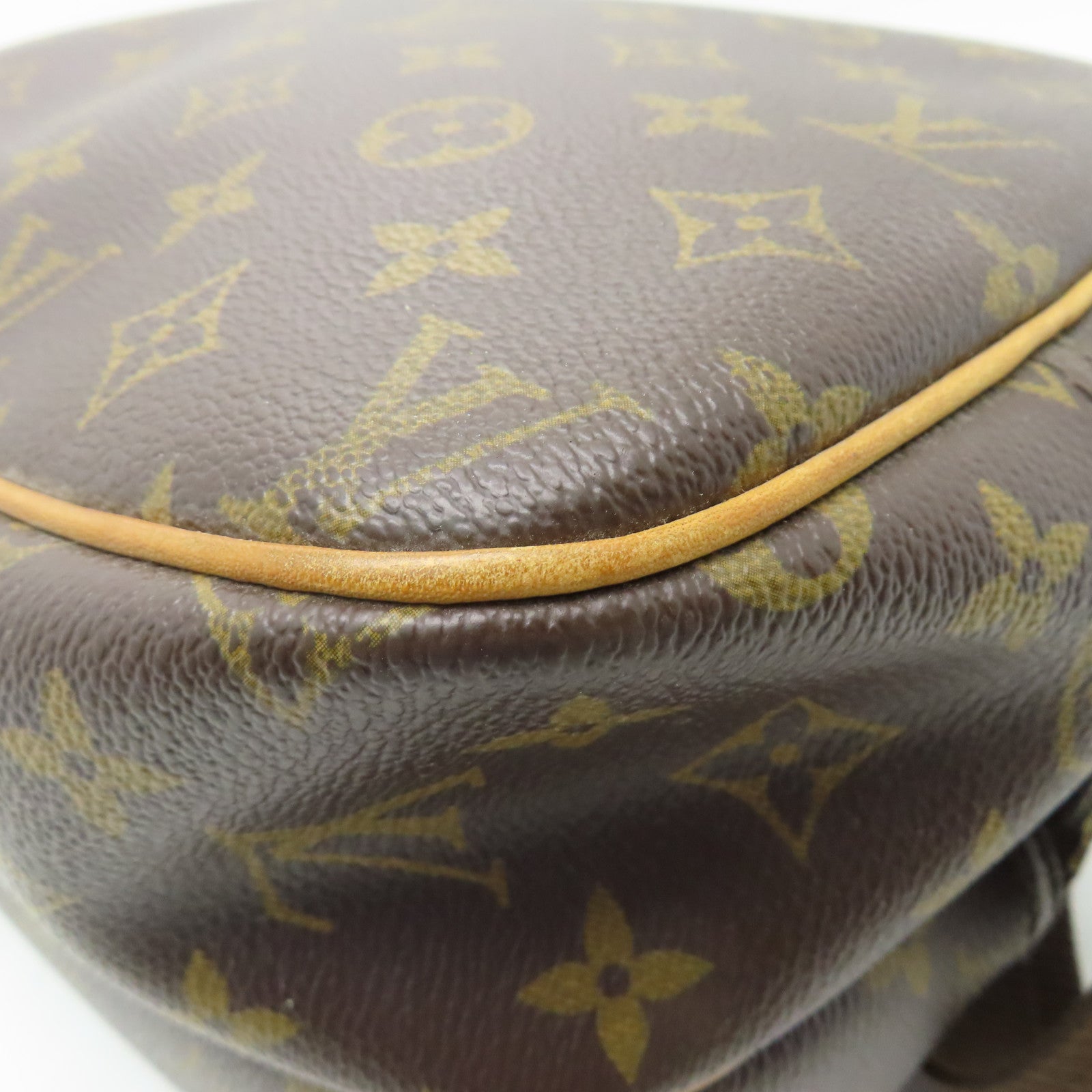 LOUIS VUITTON Monogram Reporter PM金扣肩背袋啡色