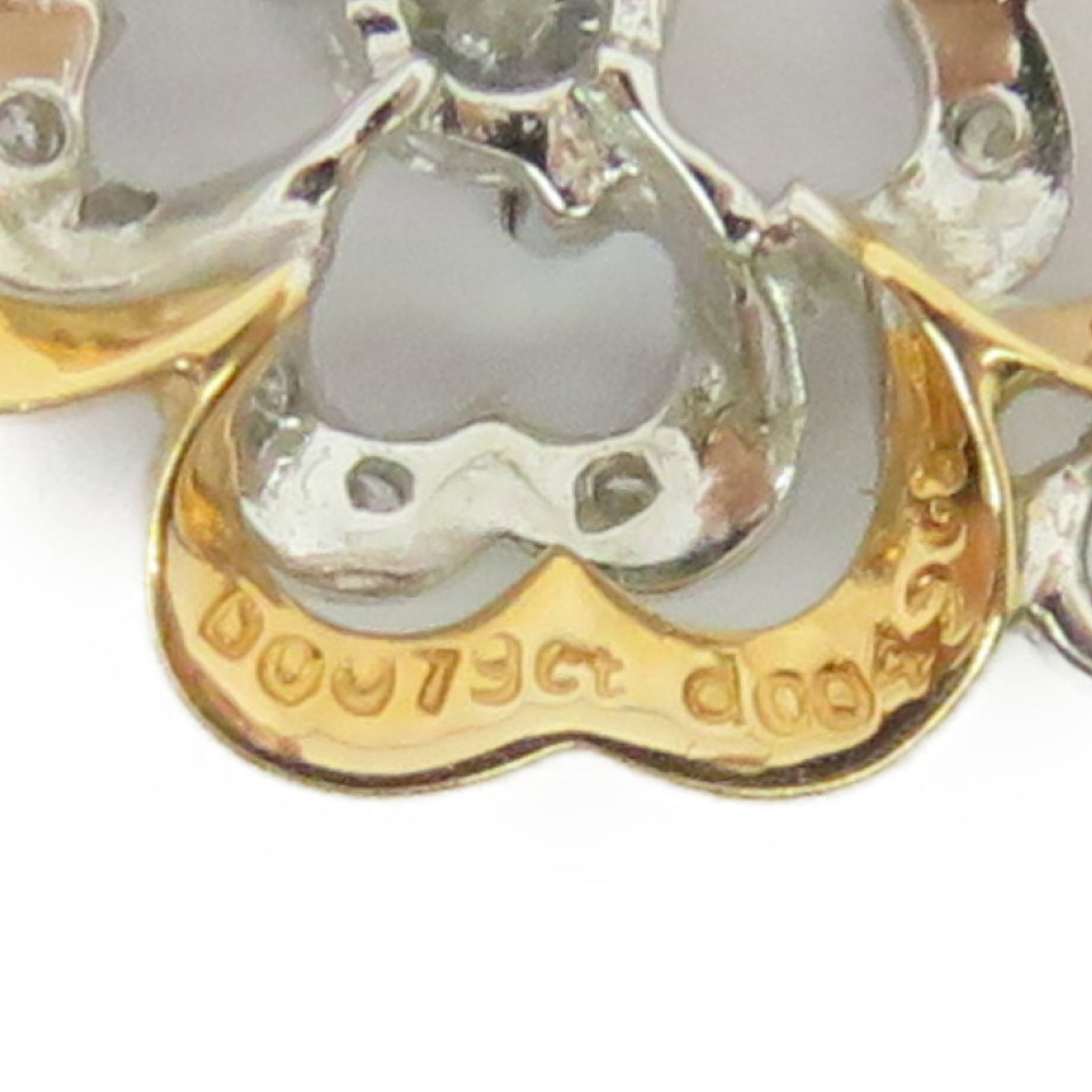 JEWELRY [Sharp Discount] 18K White Gold Diamond Top 0.19ct/0.42ct Diamond Pendant